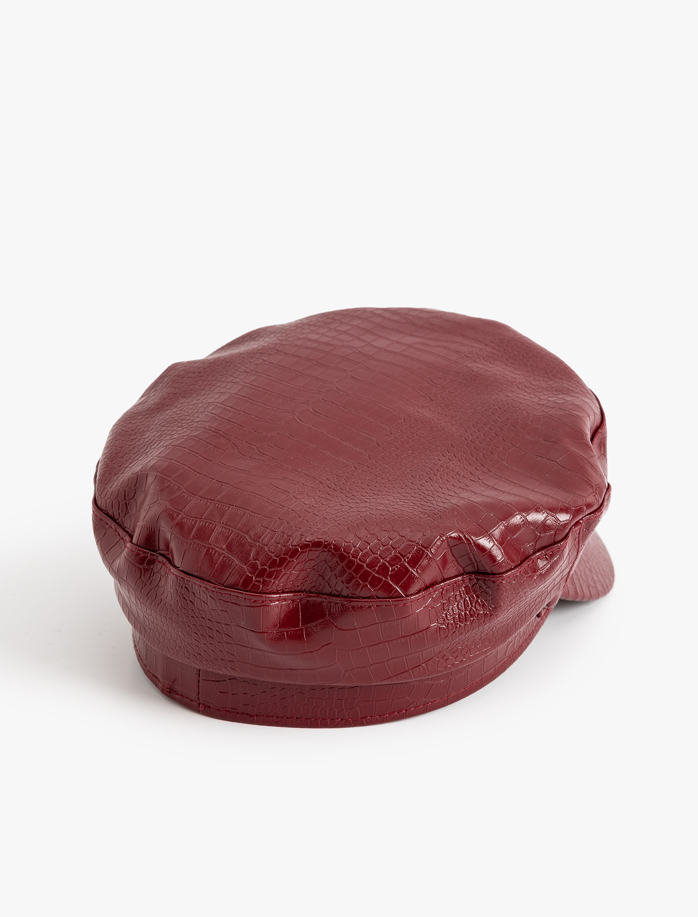 Kadın Suni Deri Kasket Şapka