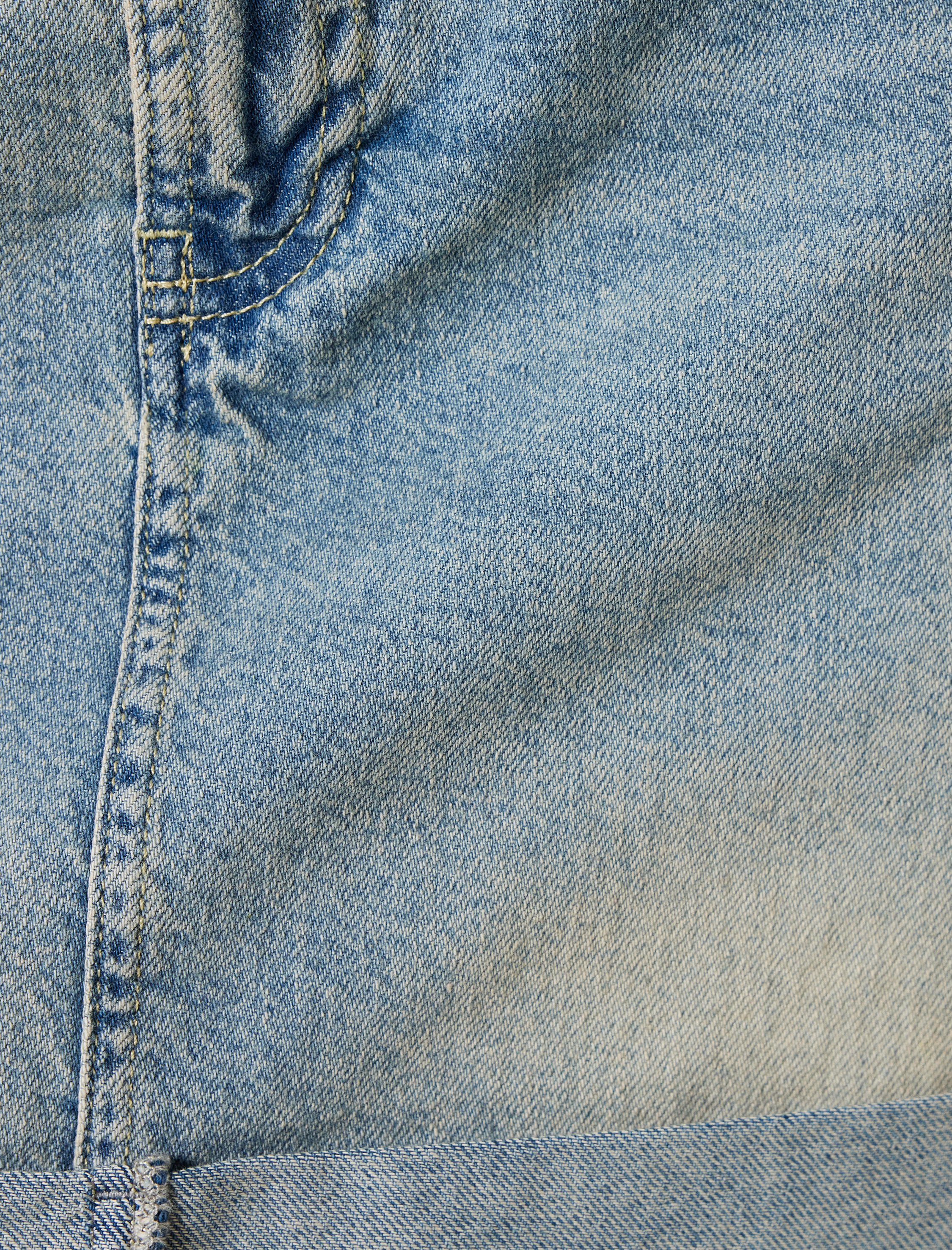 Mini Kot Etek Standart Bel Düğmeli Katlama Detaylı