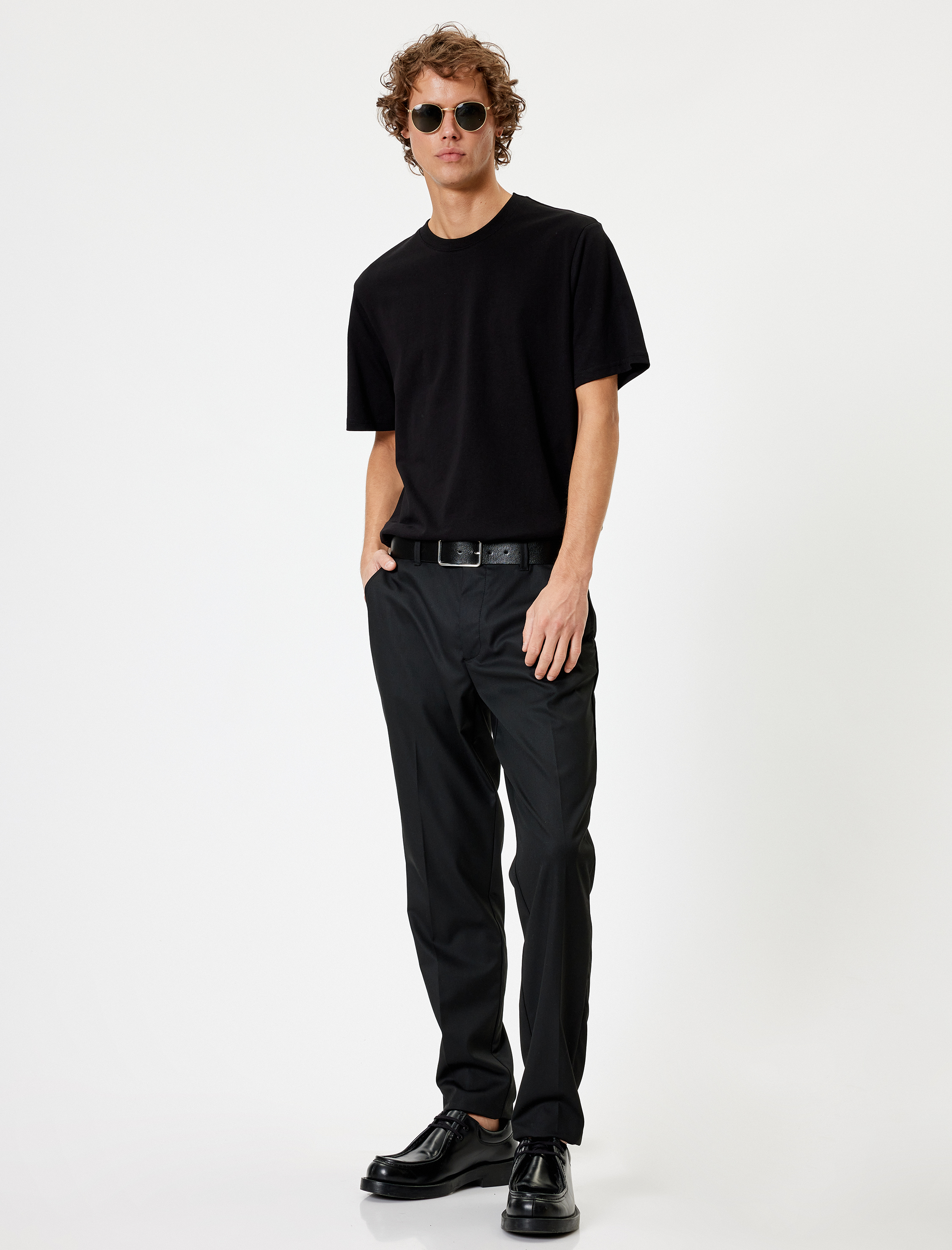   Basic Tişört Kısa Kollu Bisiklet Yaka Pamuklu