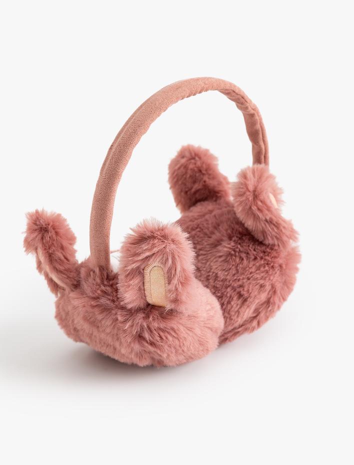 Kız Çocuk Peluş Kışlık Kulaklık Tavşan Temalı