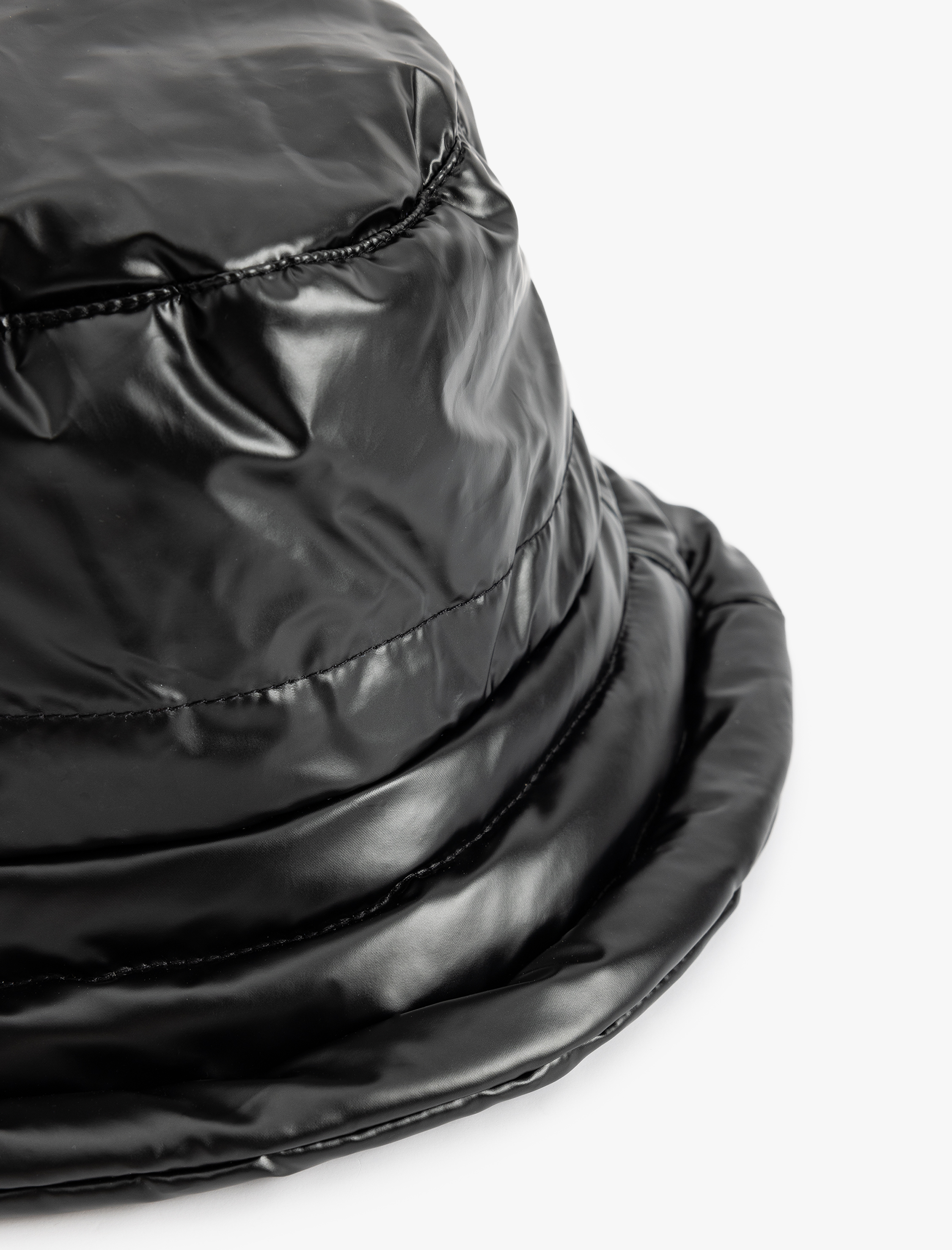 Kadın Suni Deri Bucket Şapka Yumuşak İçi Dolgulu