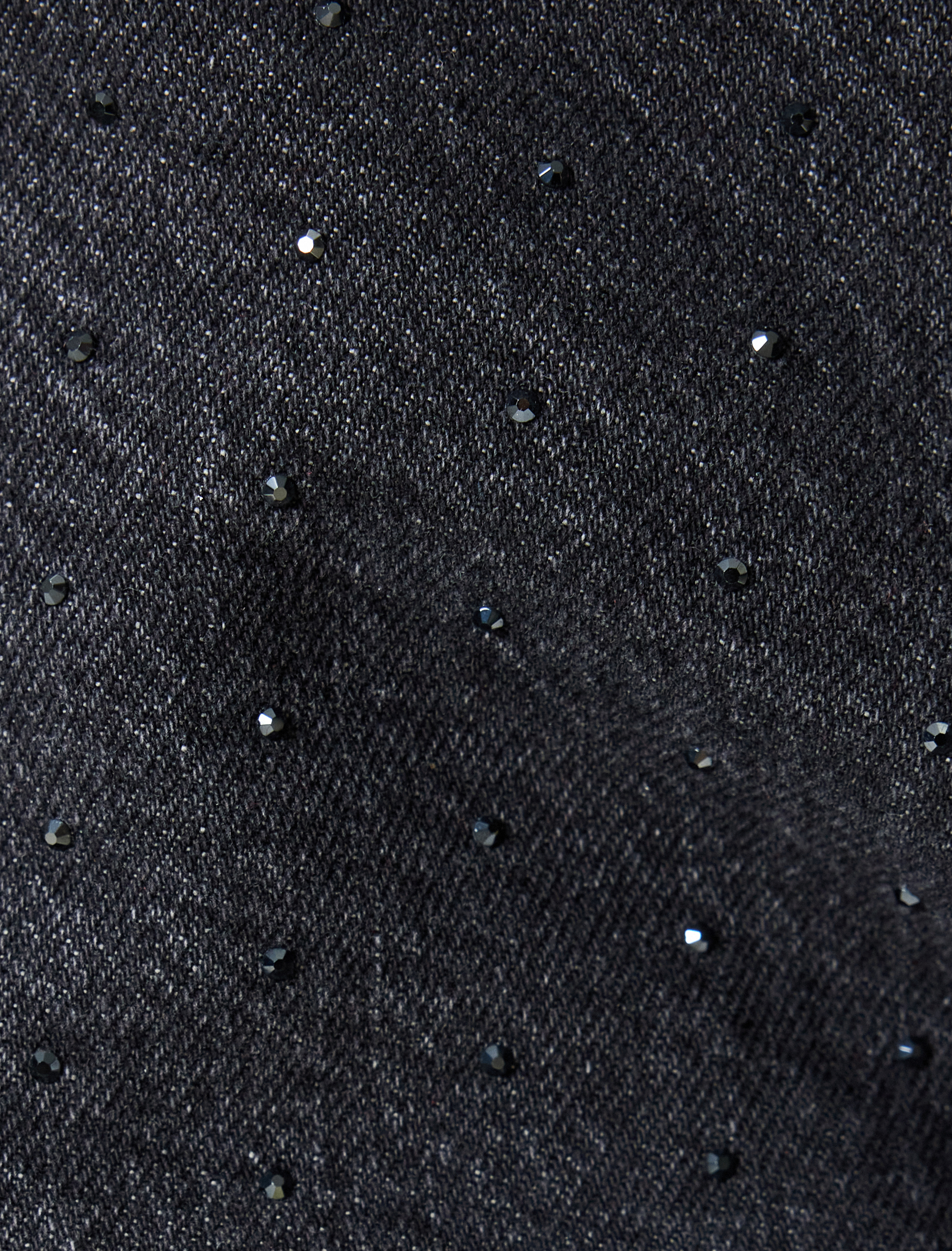   Taşlı Kot Pantolon Düz Paça Standart Bel Cepli - Eve Straight Jeans