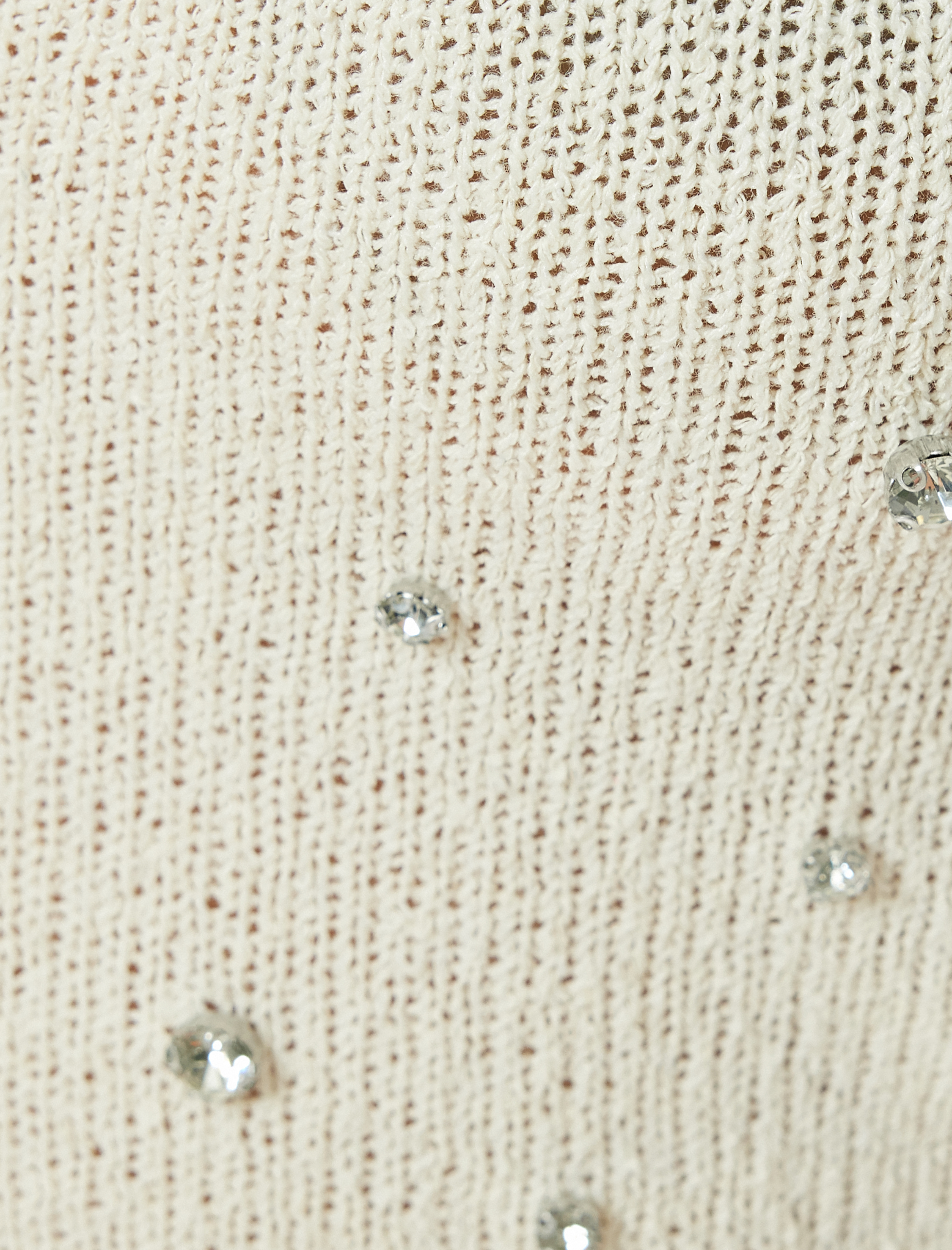   Taşlı Kroşe Halter Yaka Üst Boyundan Bağlamalı