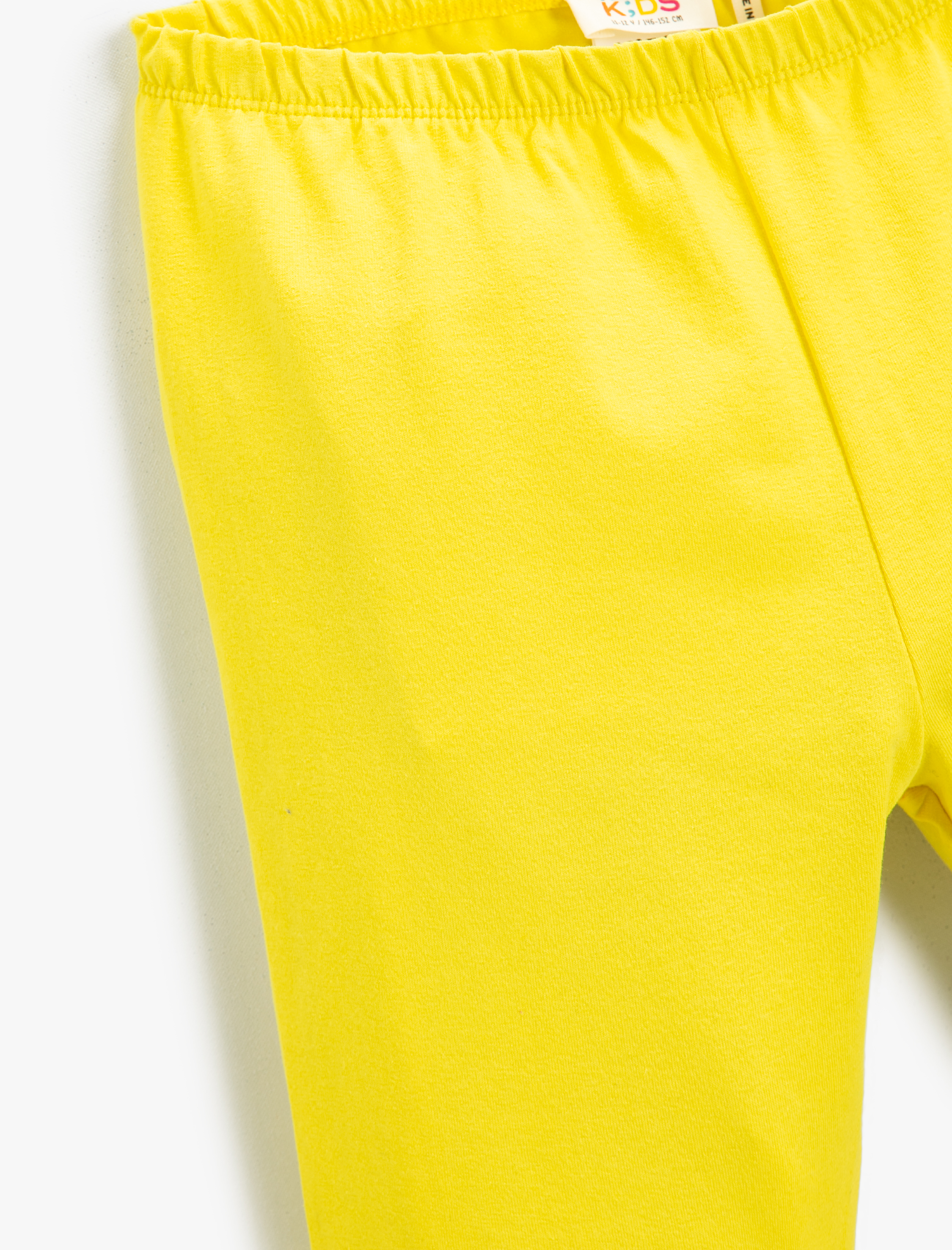  Kız Çocuk Cut Out  Detaylı Basic Tayt Pamuklu