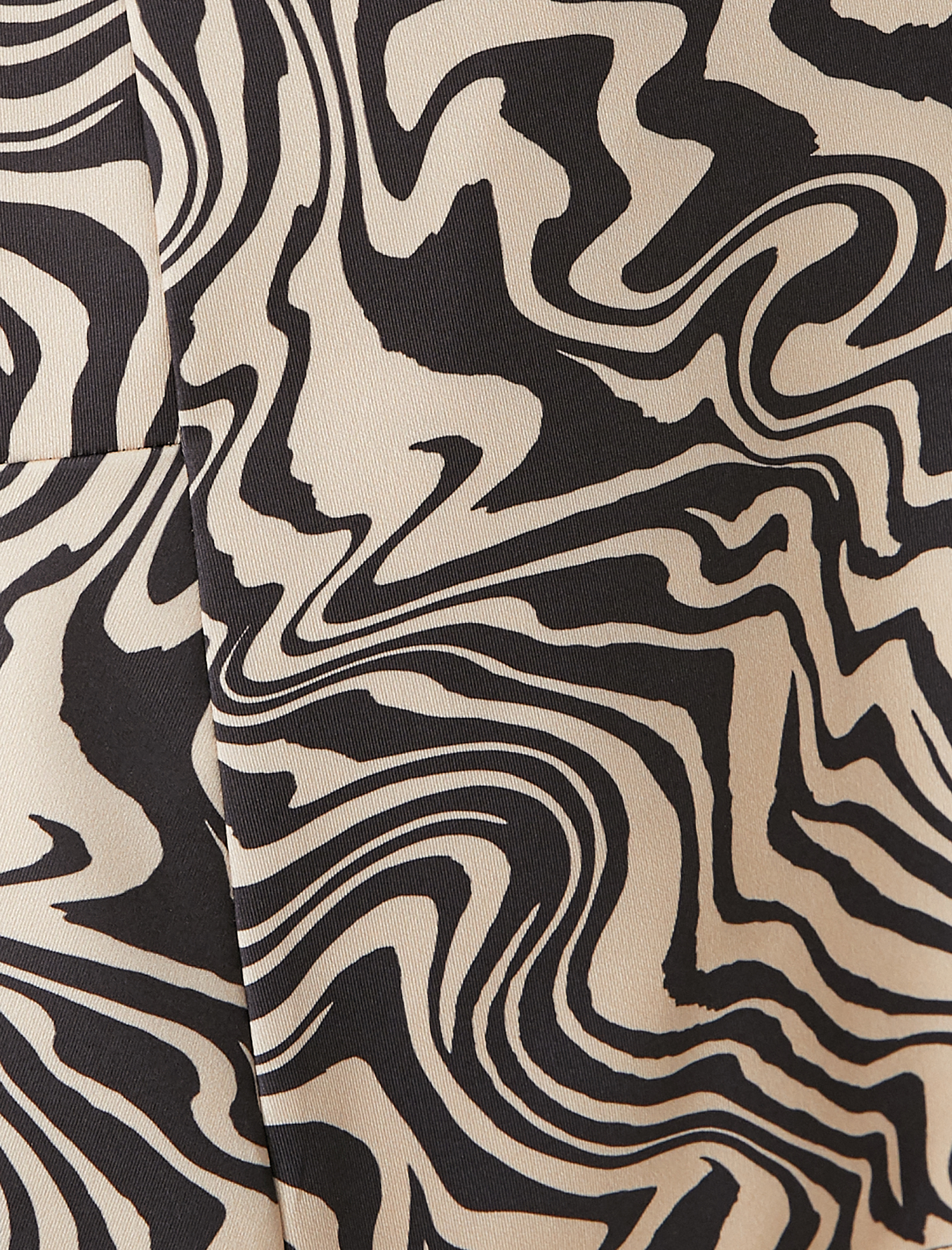   Baskılı Mini Etek Yüksek Bel