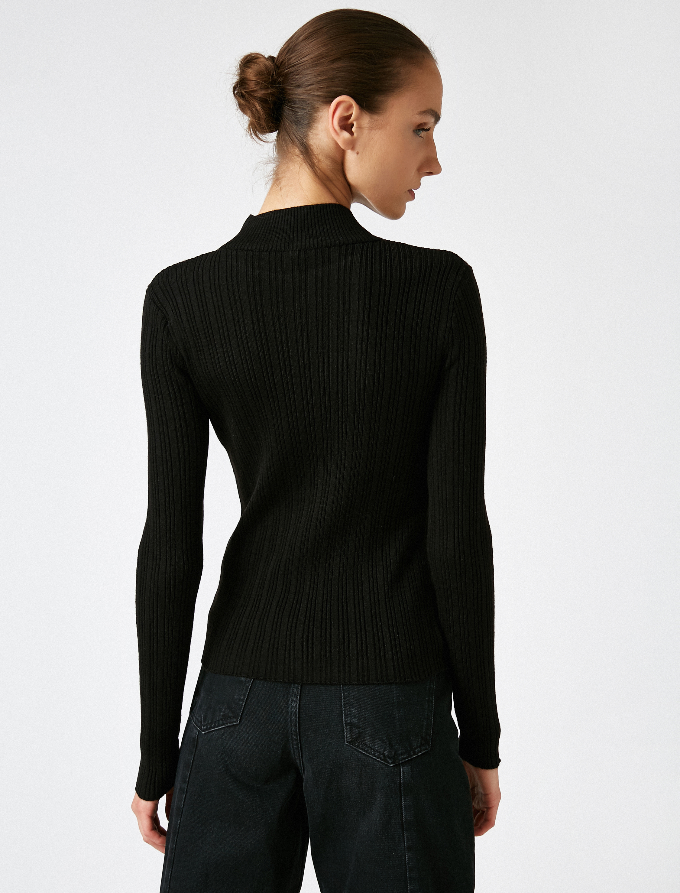   Dik Yaka Basic Triko Kazak