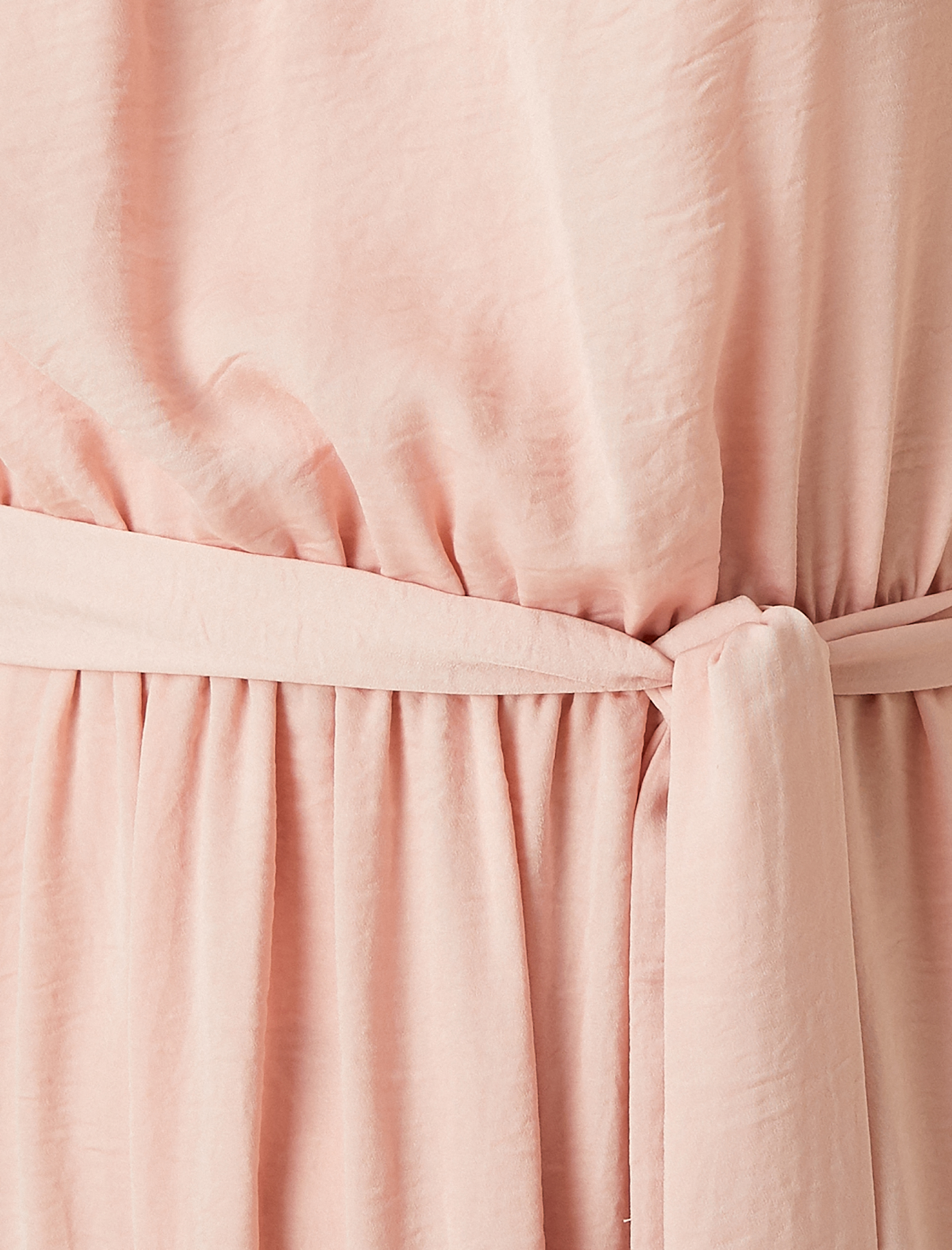   Midi Boy Elbise Halter Yaka Kuşaklı