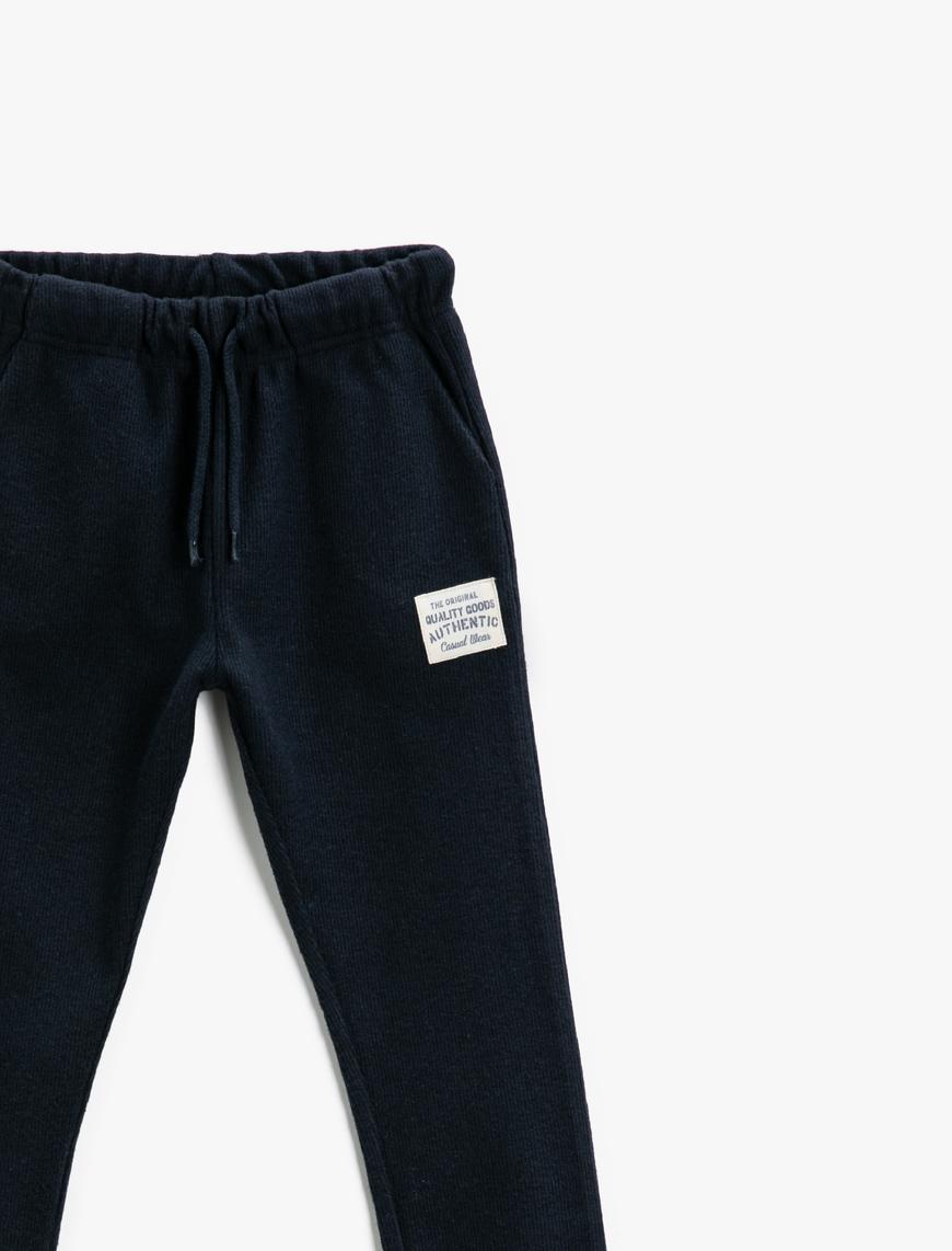  Erkek Çocuk Jogger Eşofman Altı Cepli Beli Bağlamalı