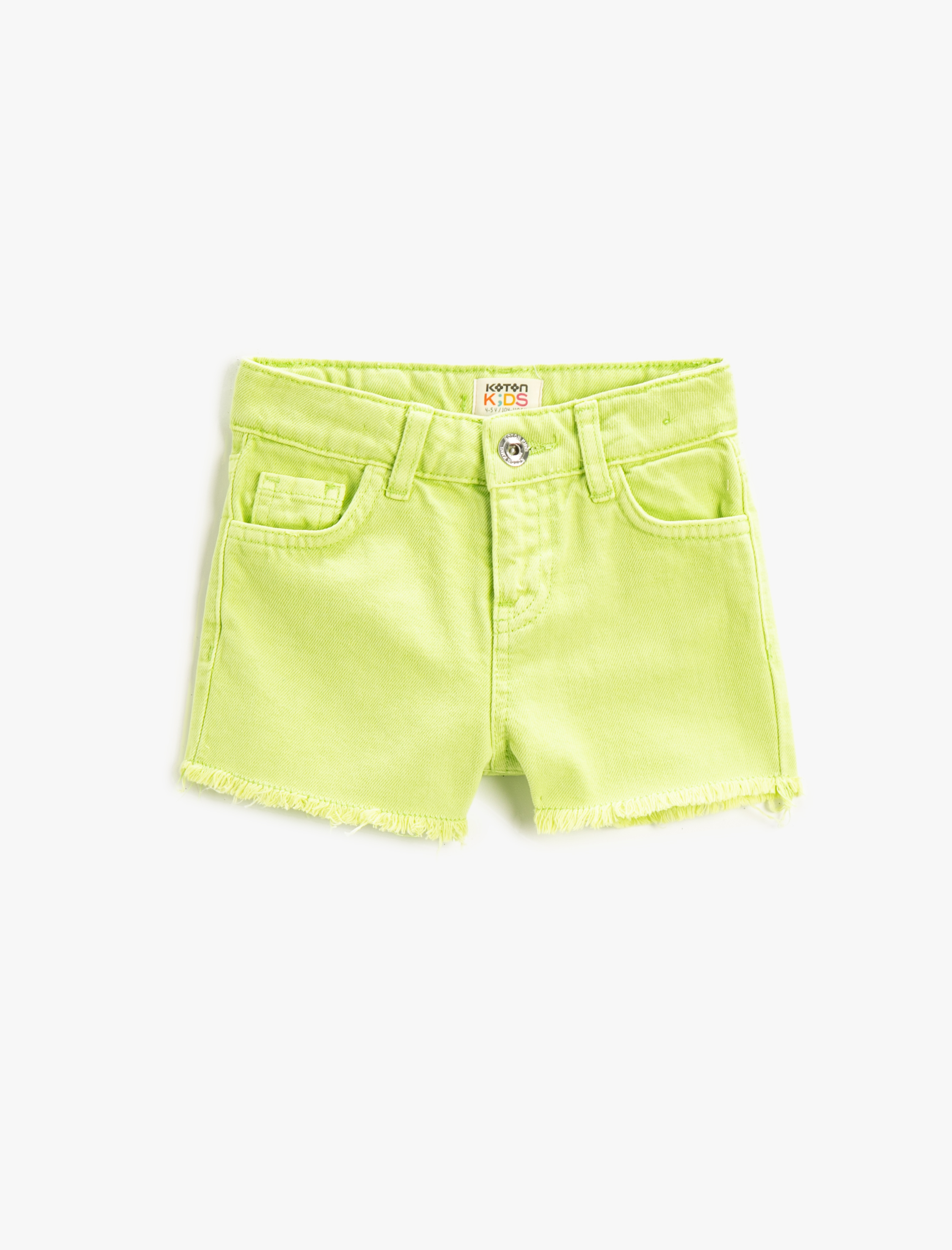  Kız Çocuk Pamuklu Gabardin Şort