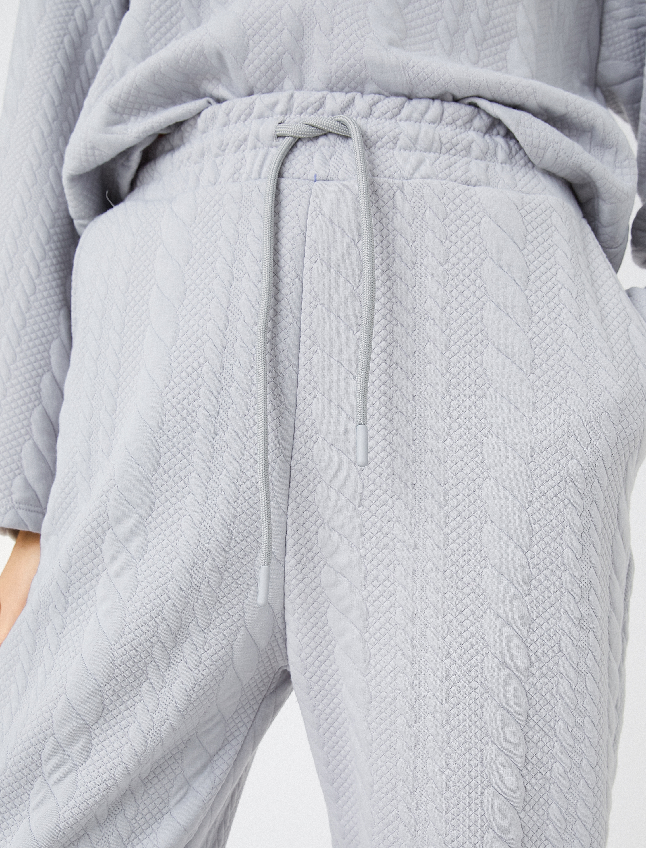   Jogger Eşofman Altı Desenli Beli Bağlamalı