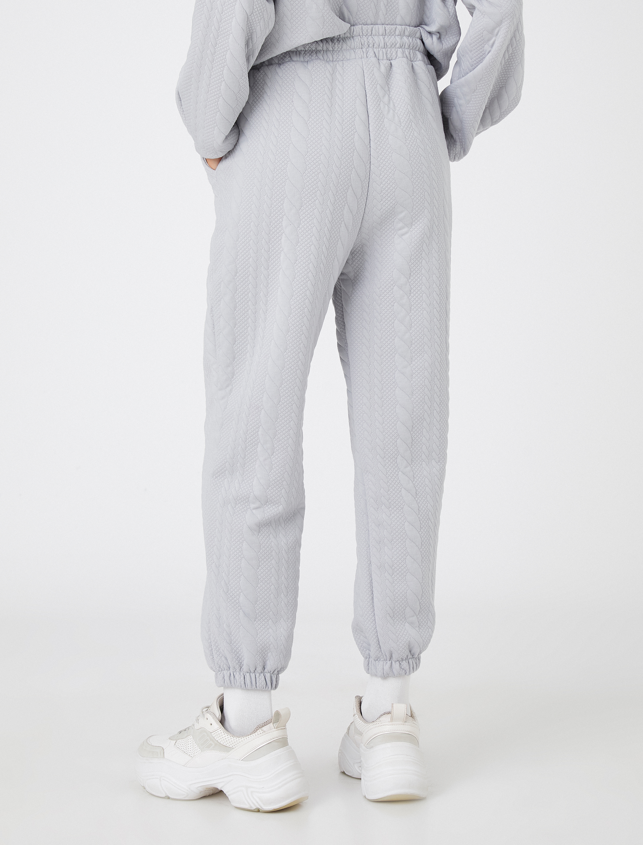   Jogger Eşofman Altı Desenli Beli Bağlamalı