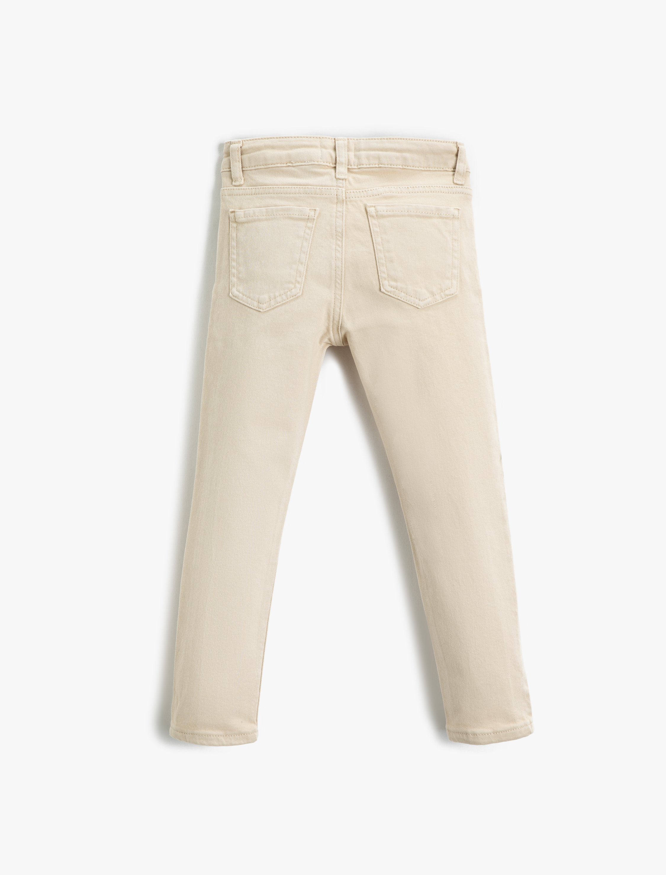 Erkek Çocuk Kot Pantolon Düz Paça Normal Bel - Straight Jean  Beli Ayarlanabilir Lastikli