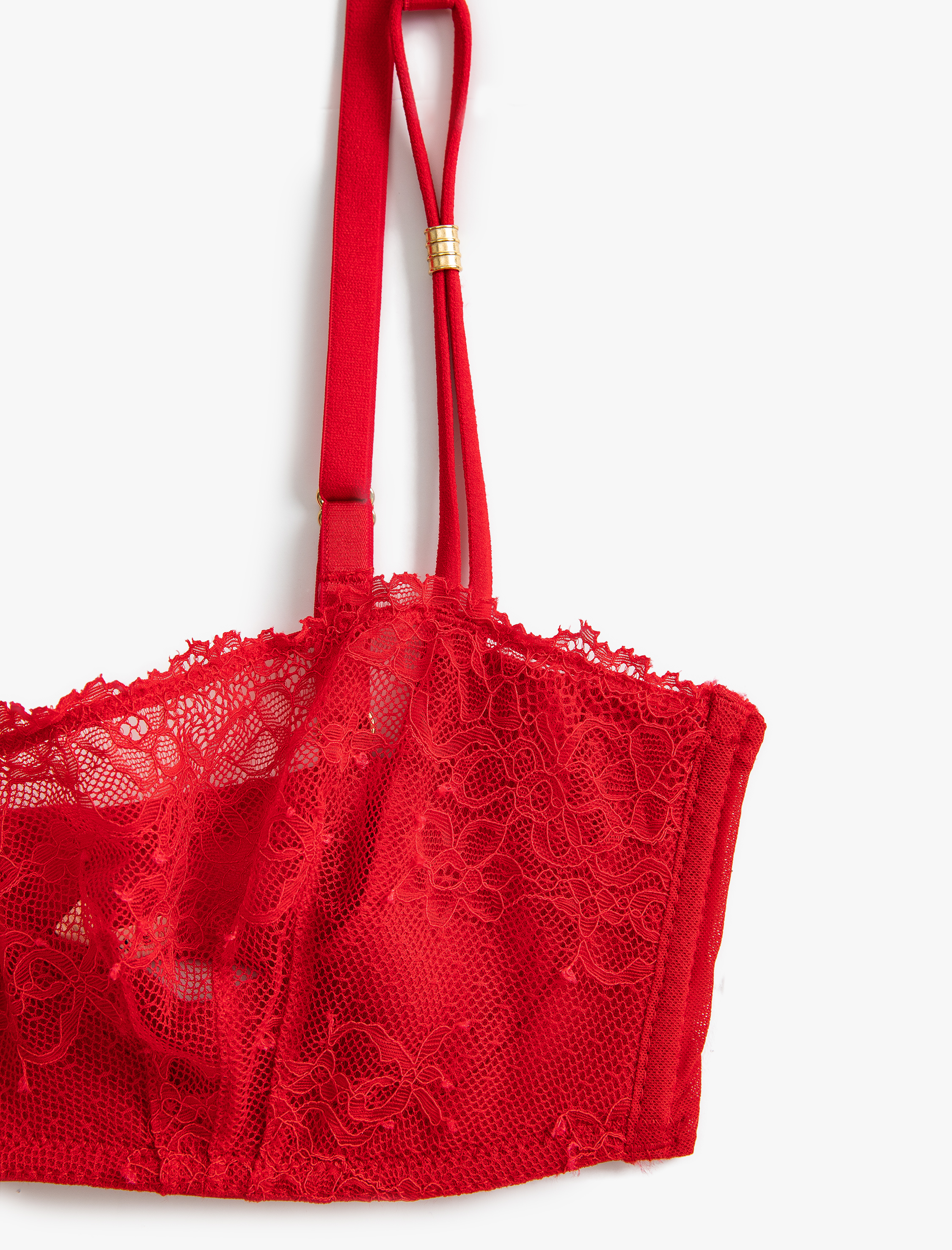   Dantelli Sütyen Dolgusuz Kapsız Balenli