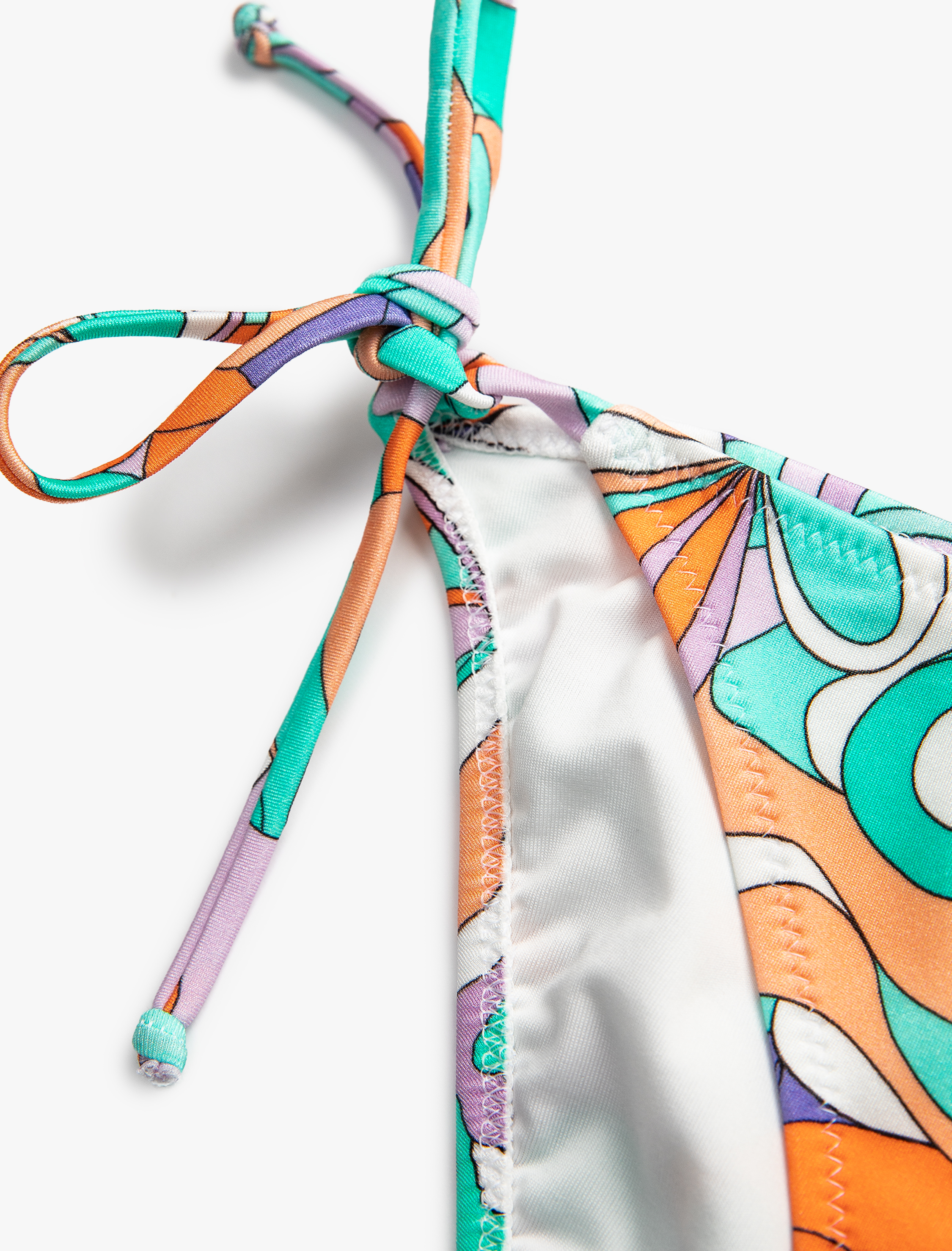   Bikini Altı Yanları Bağlama Detaylı Desenli