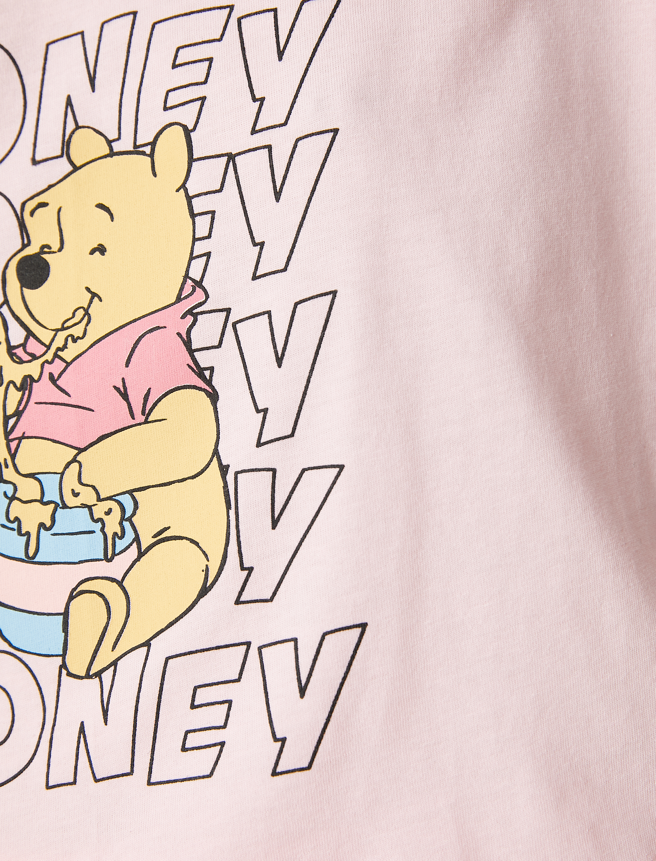   Winnie The Pooh Pijama Takımı Pamuklu Lisanslı Baskılı