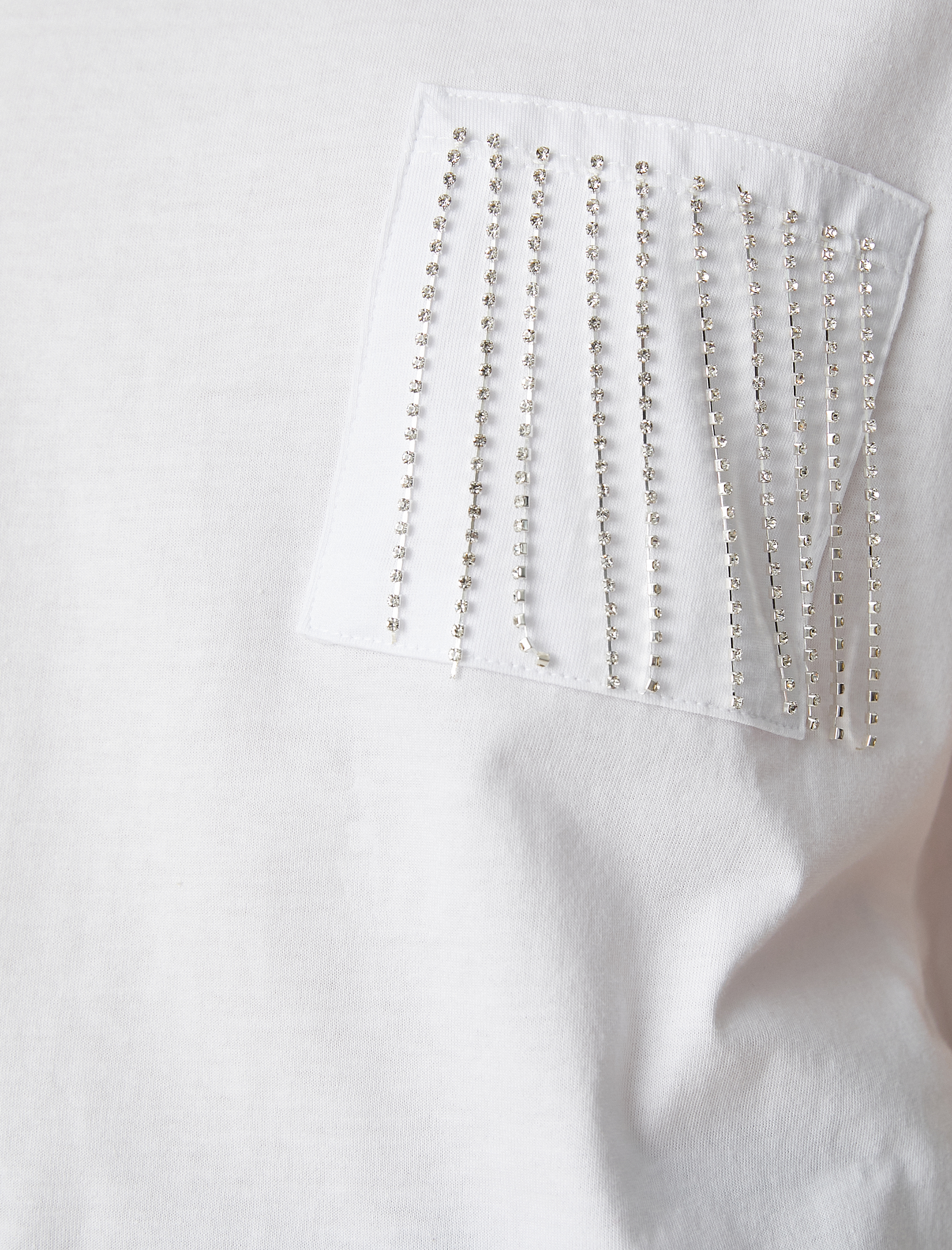   Cepli Taşlı Tişört Kısa Kollu