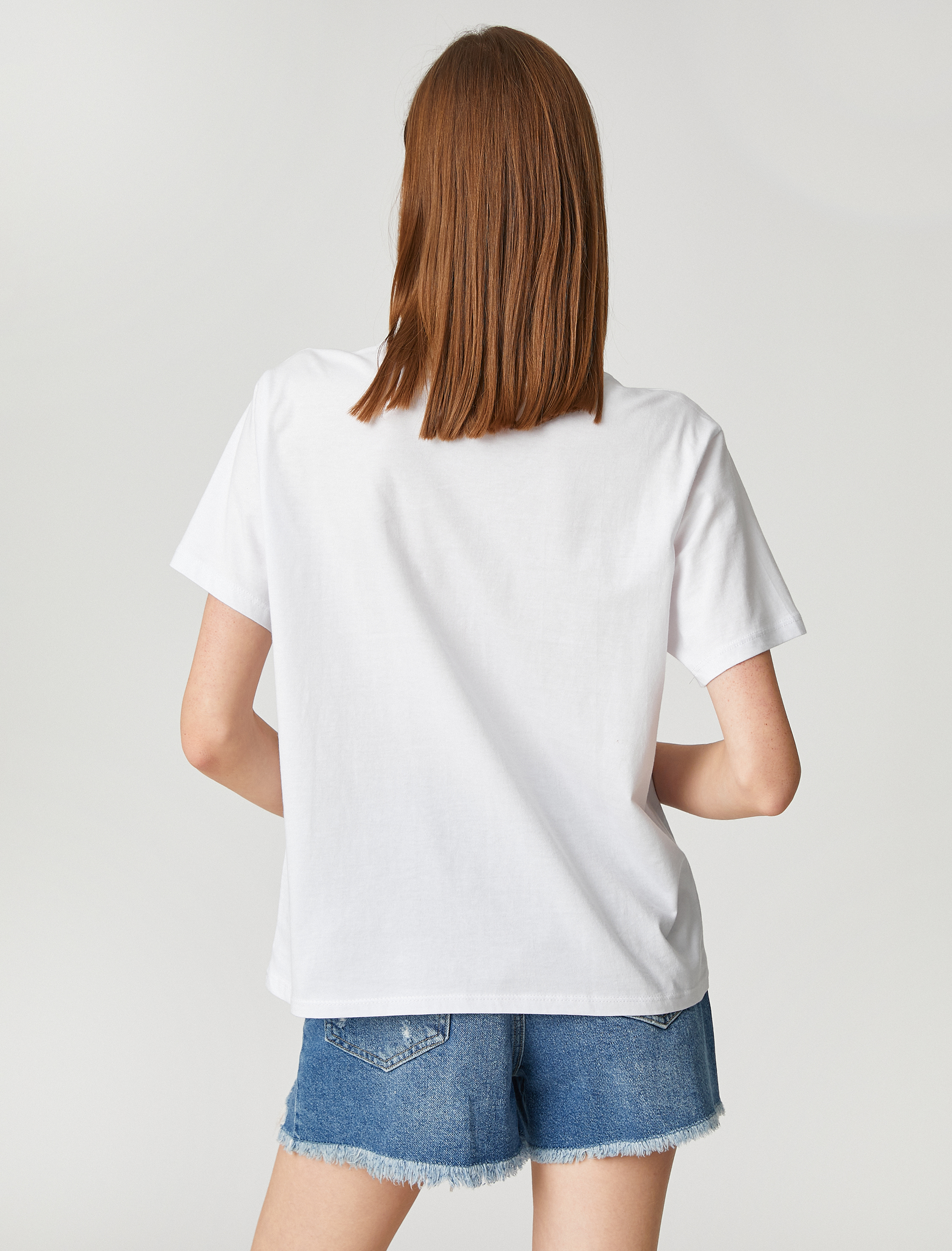   Cepli Taşlı Tişört Kısa Kollu