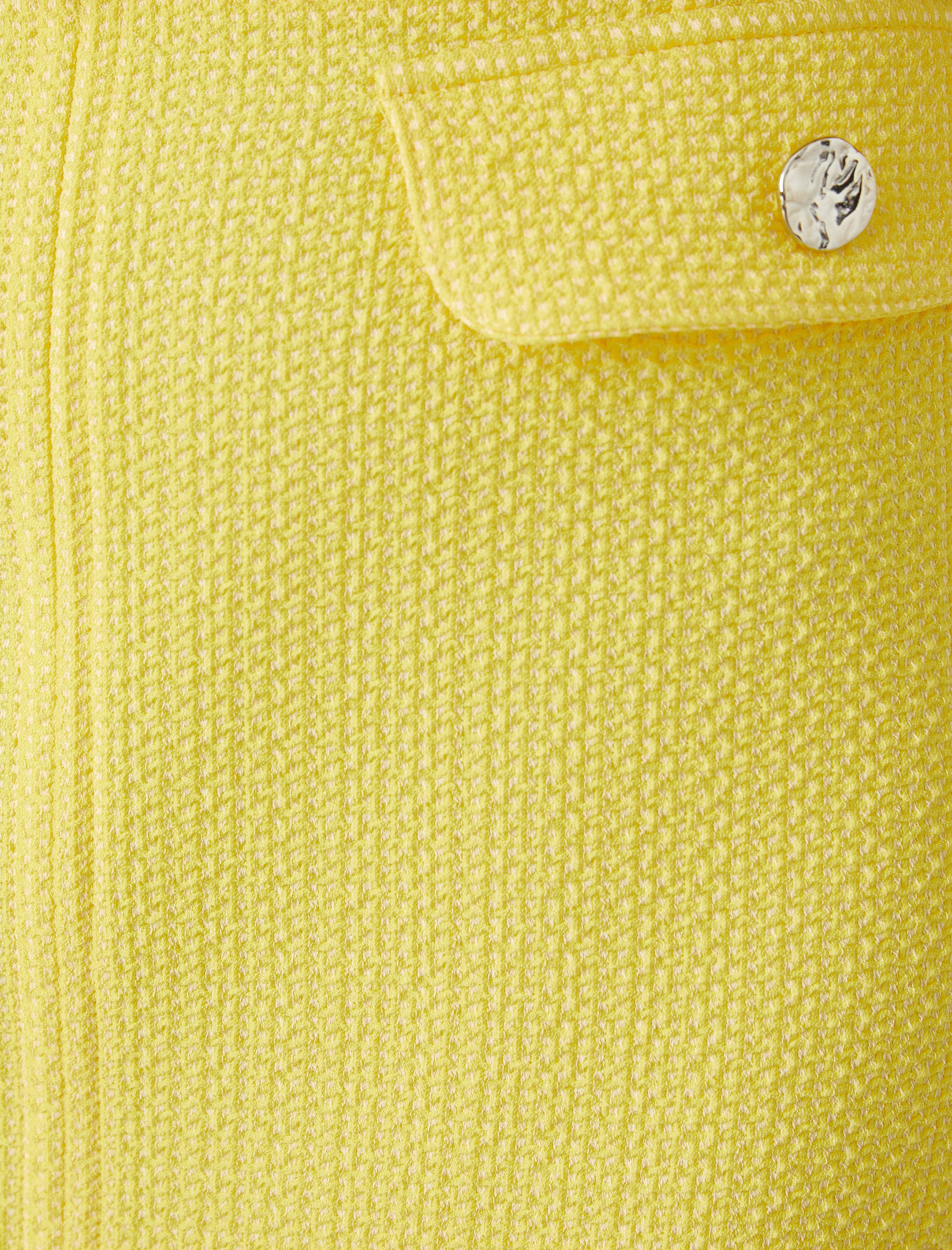   Tüvit Mini Etek Düğme ve Cep Detaylı