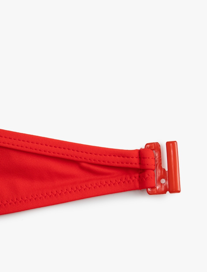  Bağlama Detaylı Fiyonk Bikini Üst