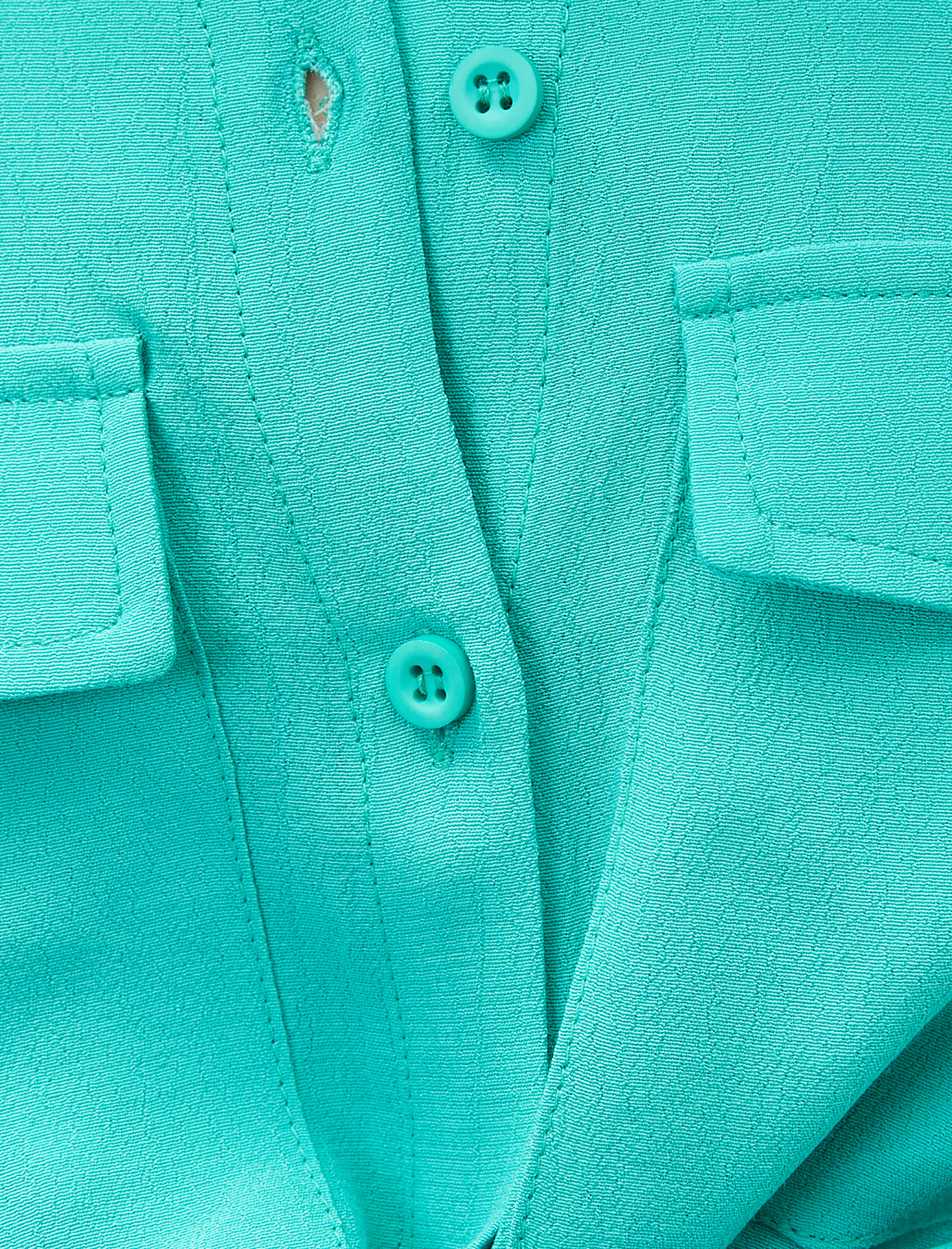   Bağlamalı Gömlek Cepli Kısa Kollu