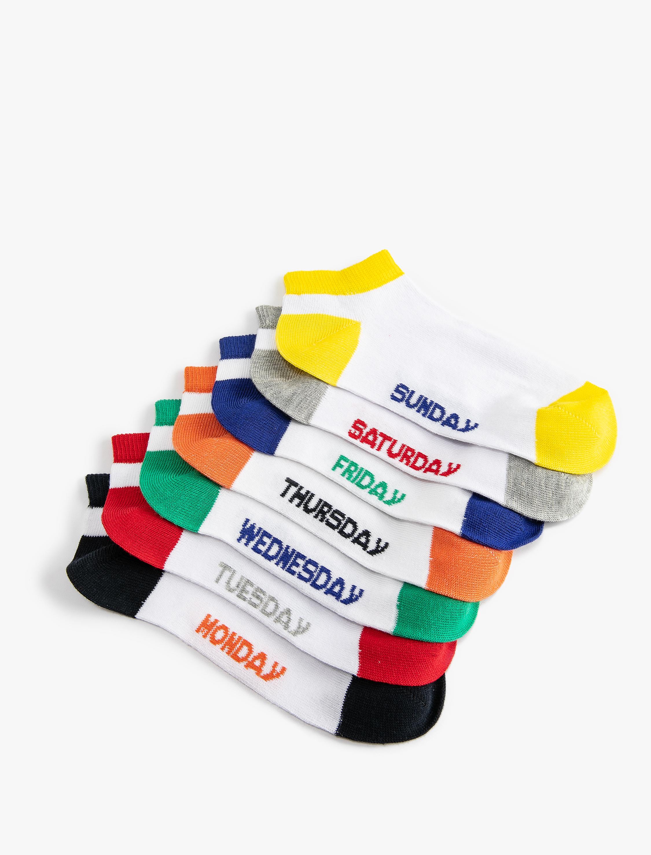  Erkek Çocuk 7'li Basic Çorap Paketi Pamuk Karışımı