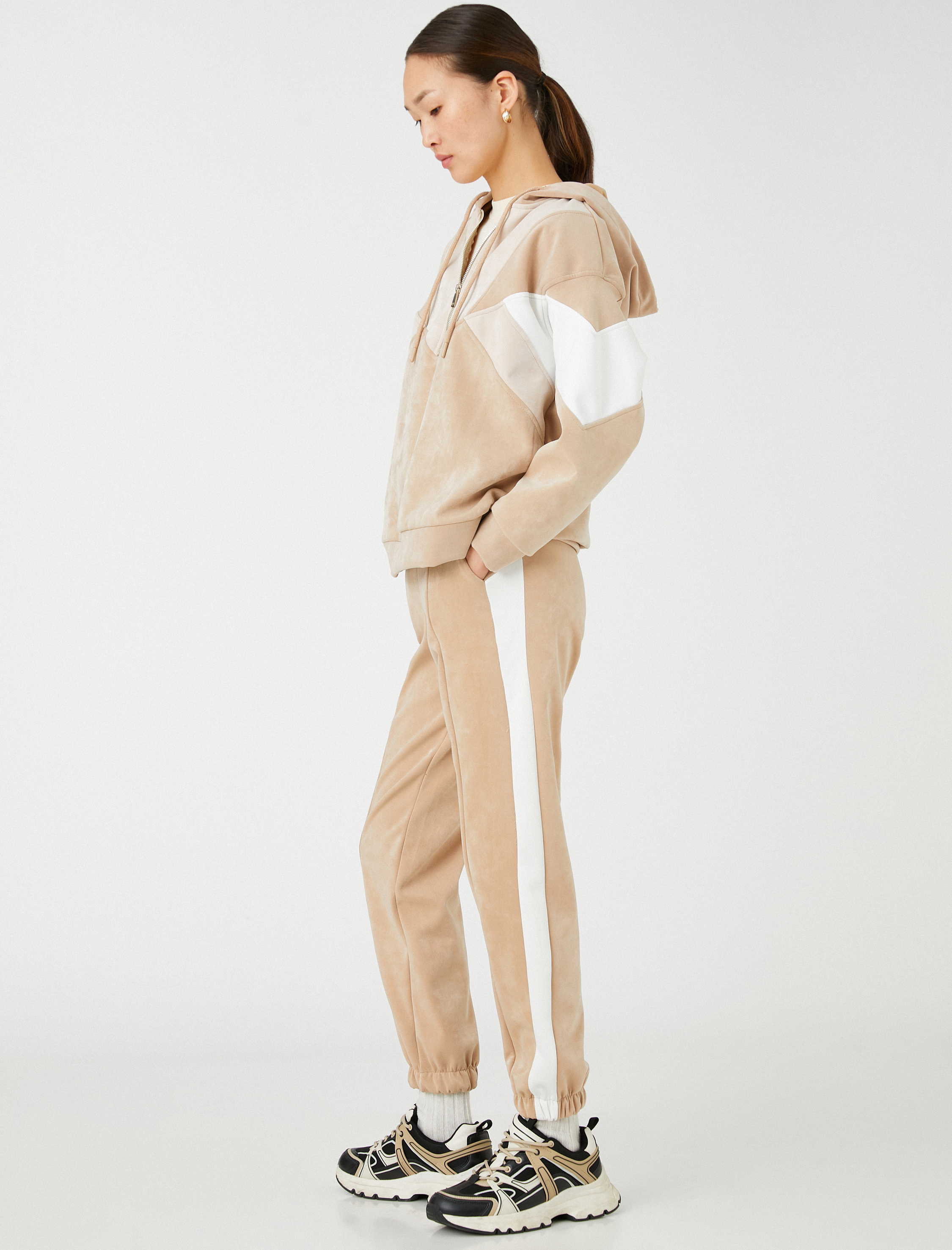   Jogger Eşofman Altı Cepli Biye Detaylı