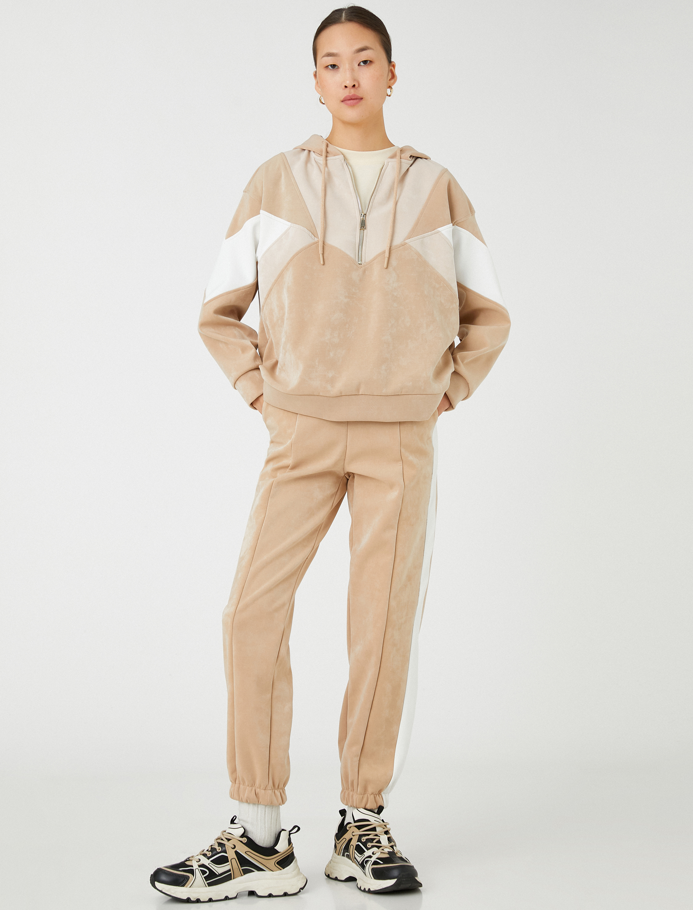   Jogger Eşofman Altı Cepli Biye Detaylı