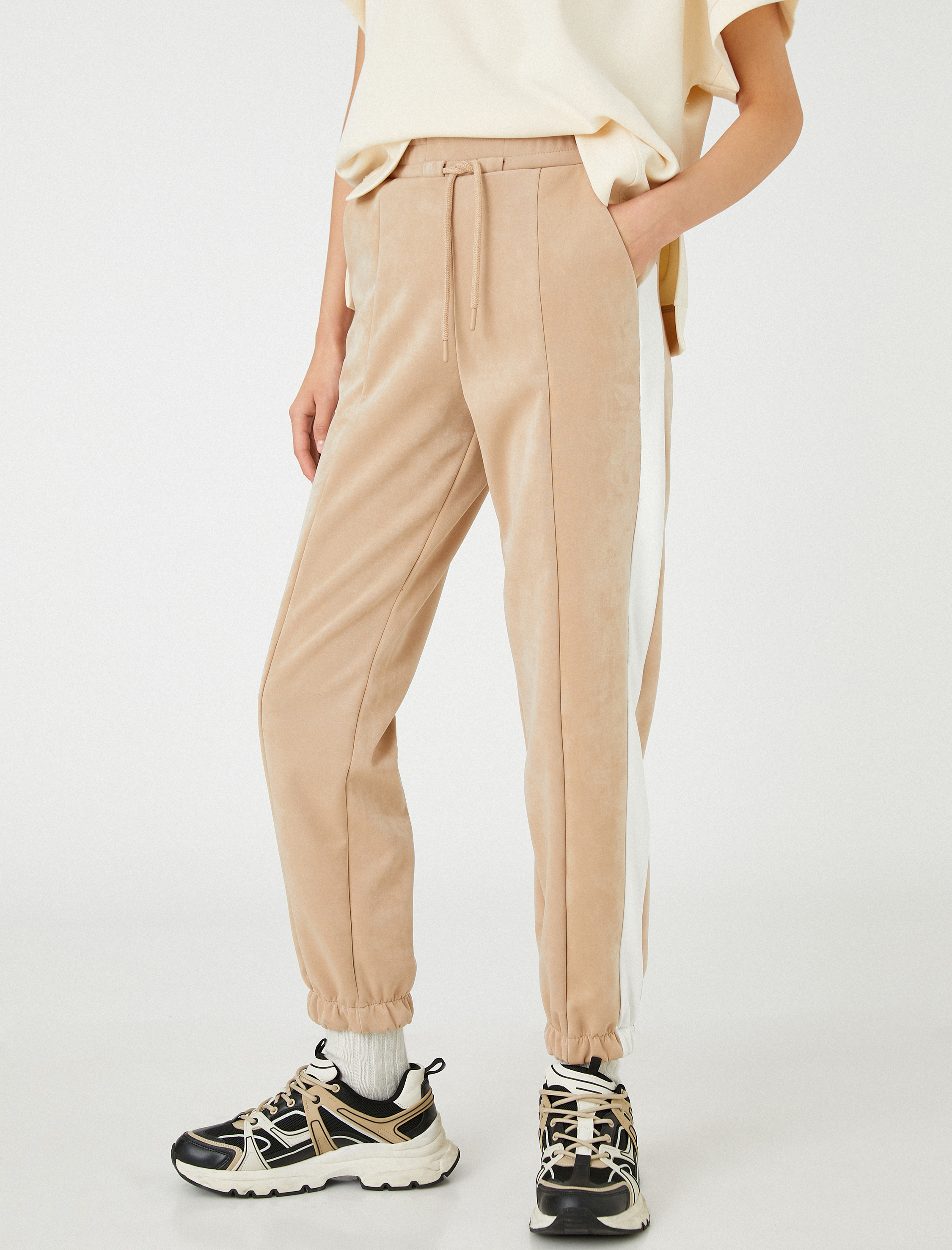   Jogger Eşofman Altı Cepli Biye Detaylı