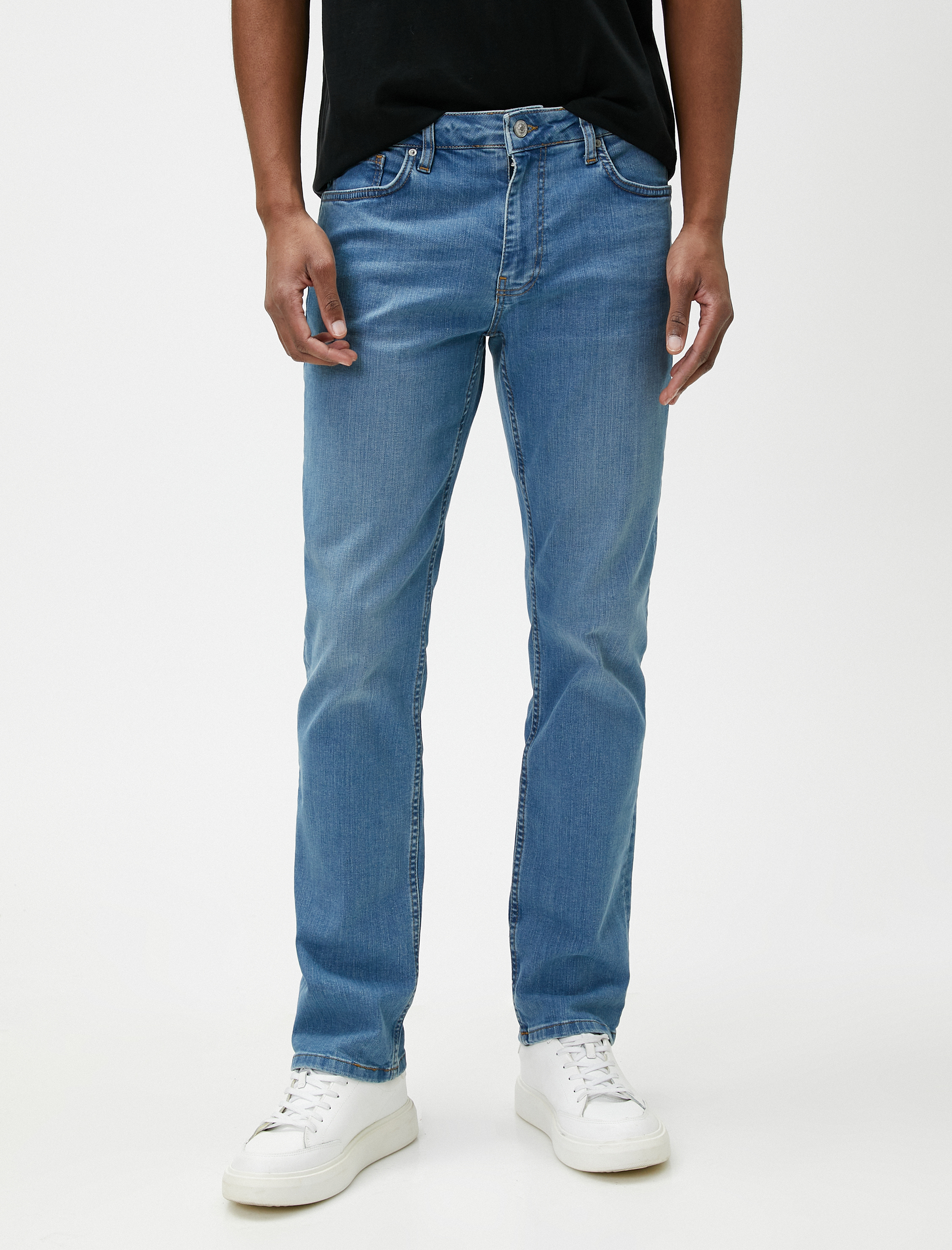   Straight Fit Boru Paça Kot Pantolon - Mark Jean