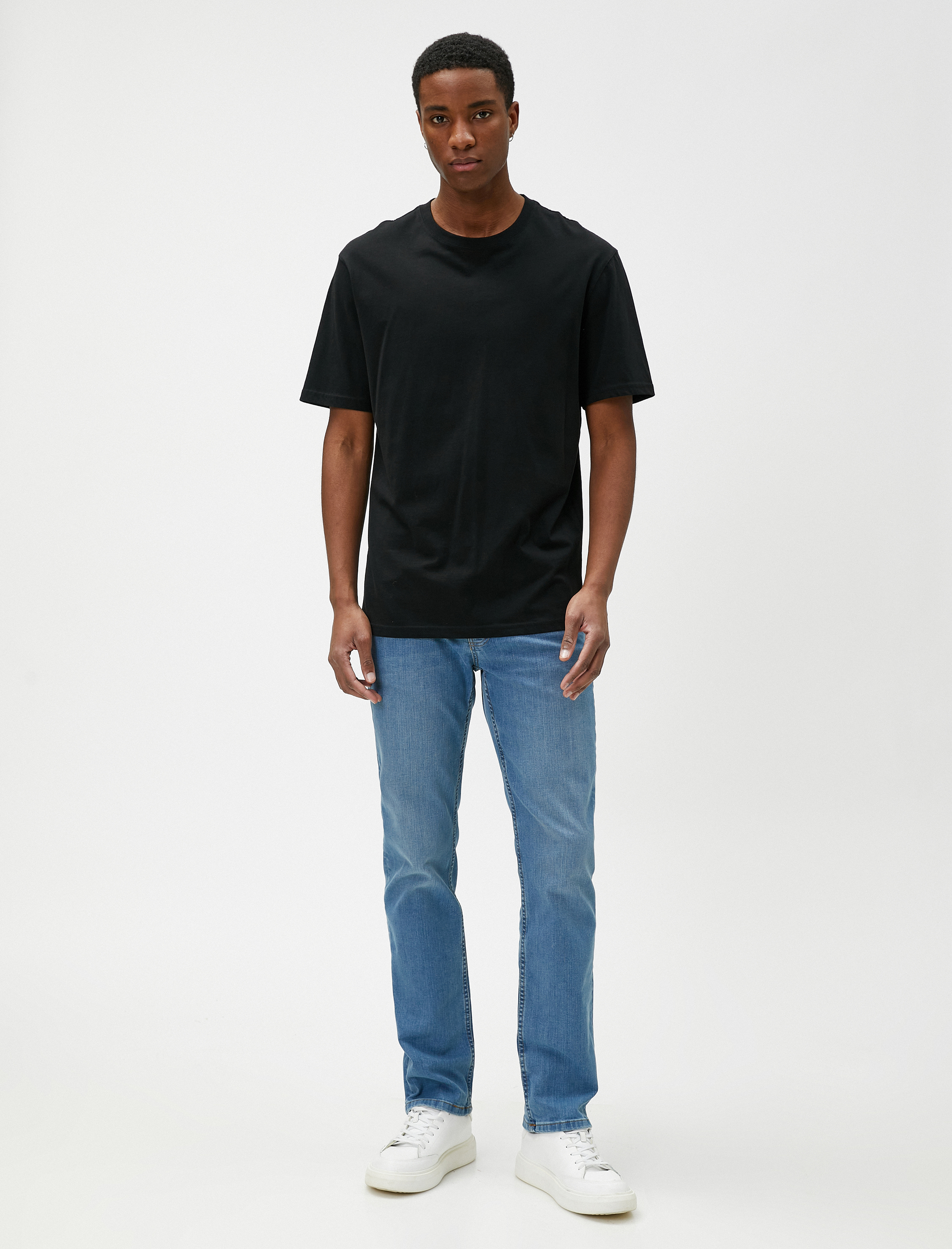   Straight Fit Boru Paça Kot Pantolon - Mark Jean