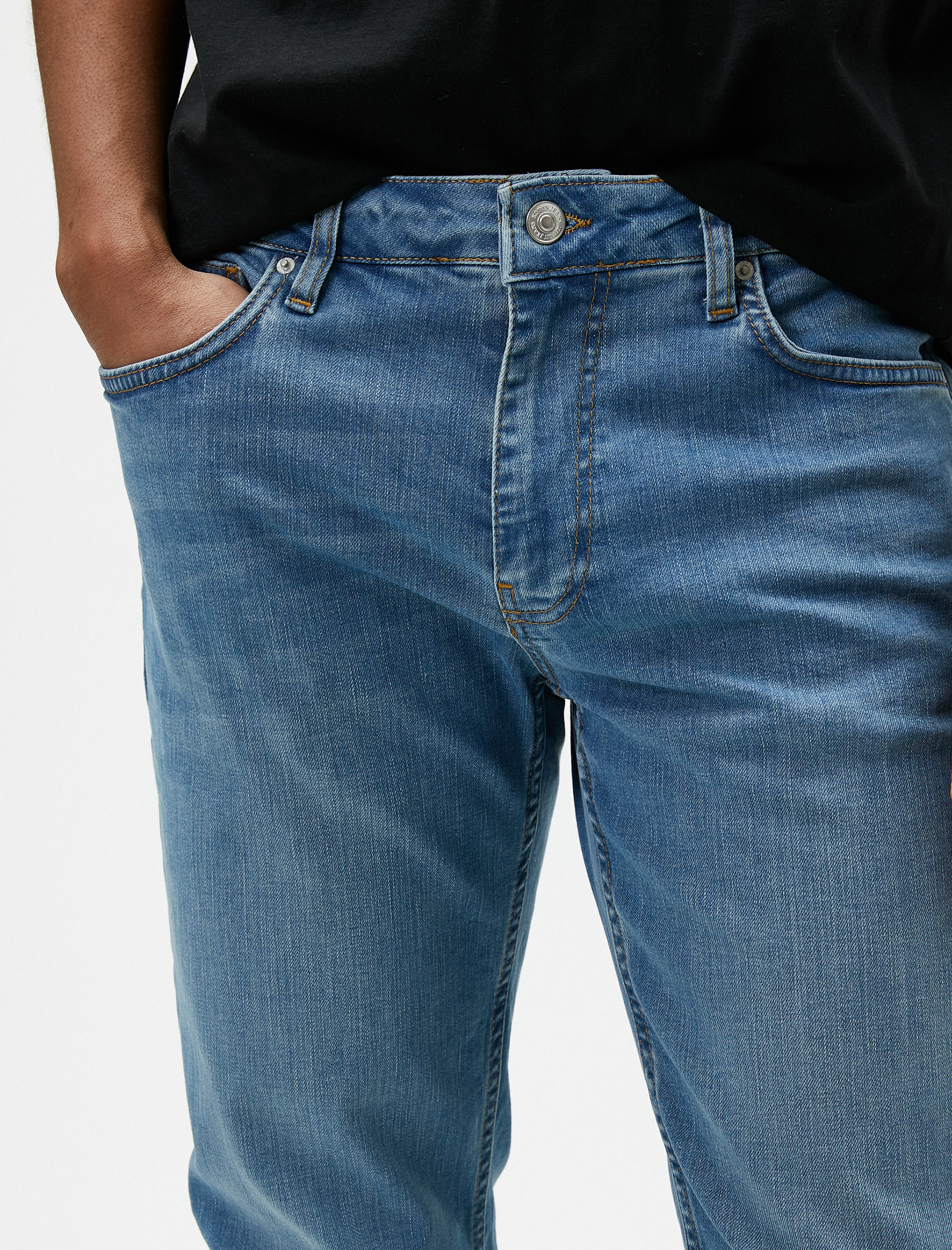   Straight Fit Boru Paça Kot Pantolon - Mark Jean