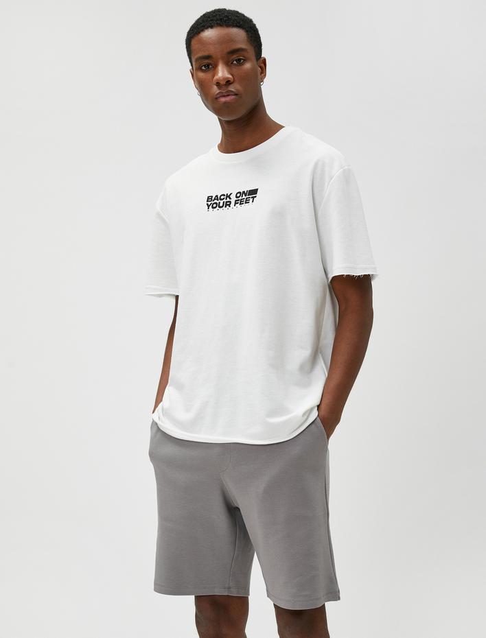  Beli Bağcıklı Şort Cep Detaylı Dar Kesim