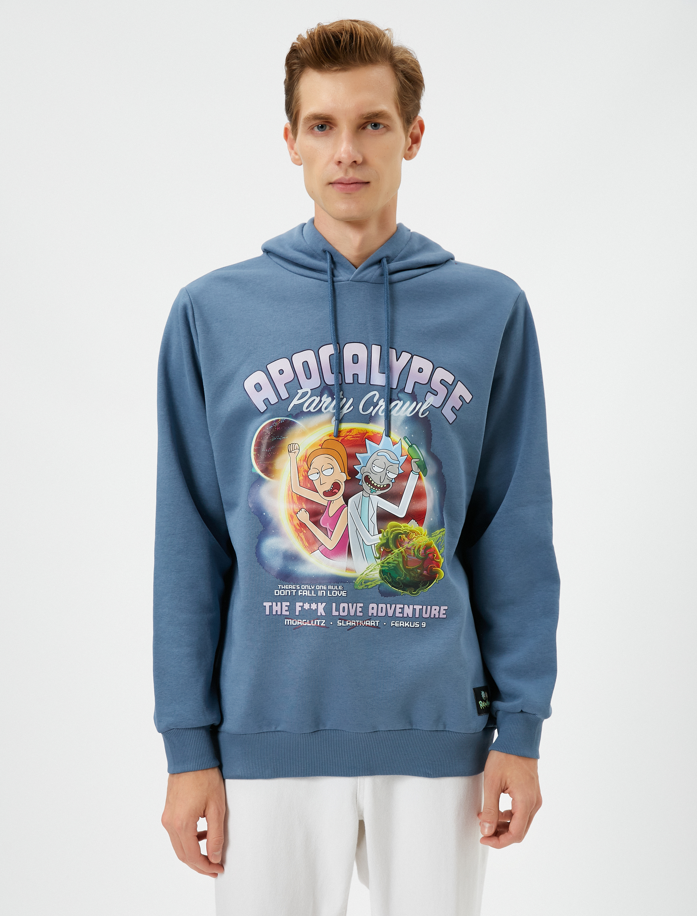   Rick and Morty Sweatshirt Şardonlu Lisanslı Baskılı