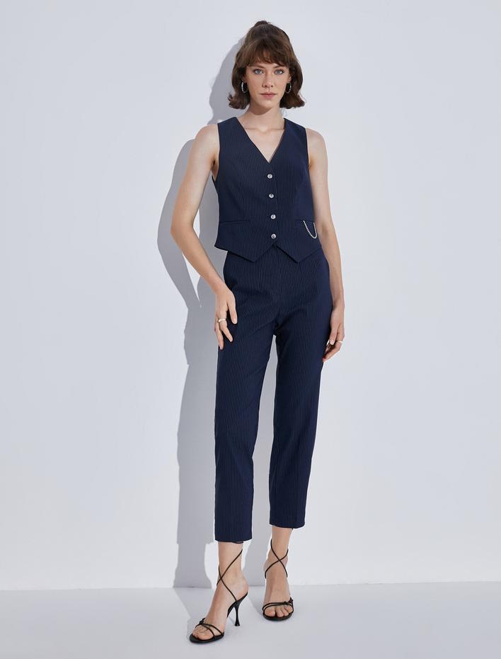  Cepken Yelek Zincir Detaylı