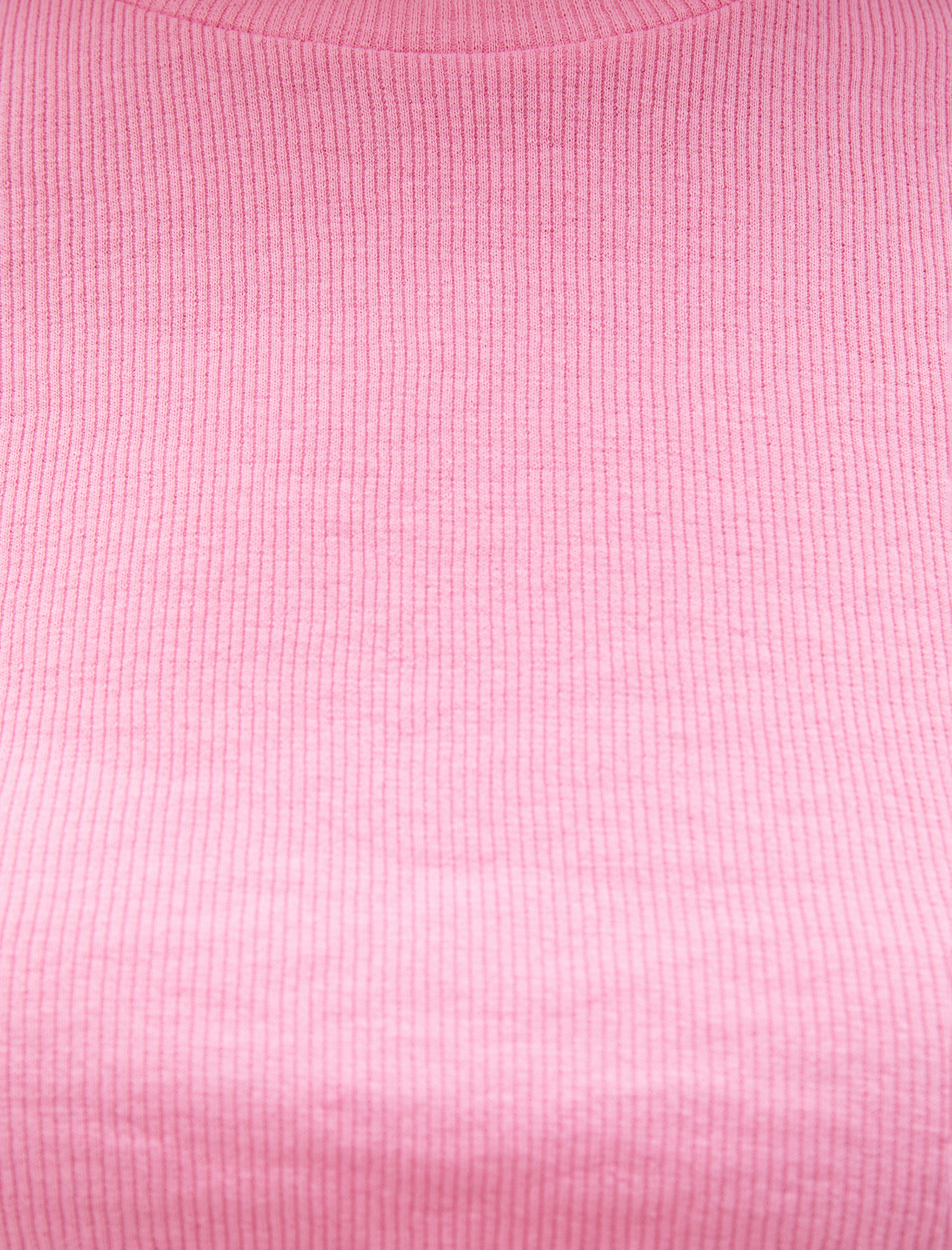   Crop Tişört Bisiklet Yaka Kısa Kollu Fitilli