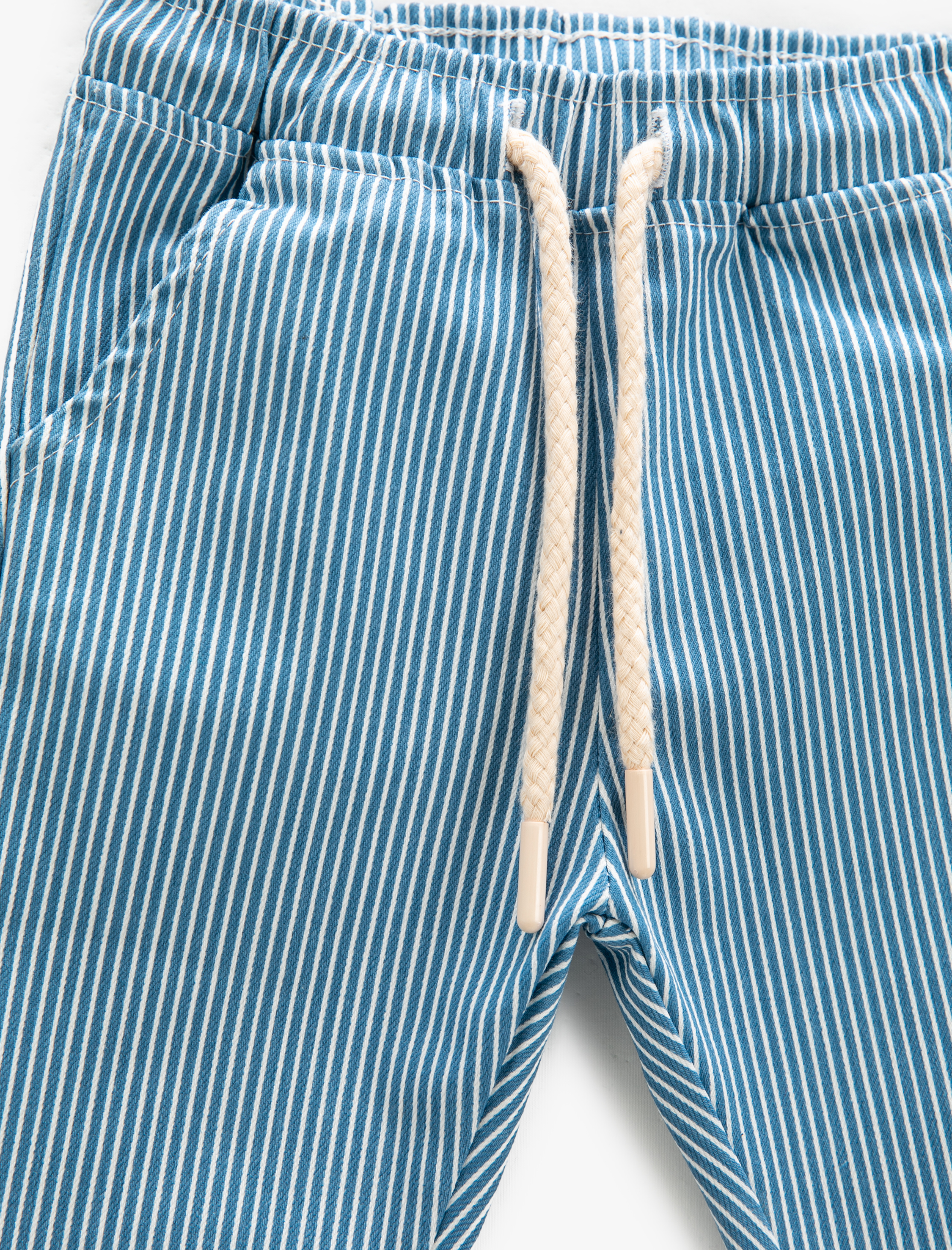 Erkek Bebek Pantolon Beli Bağlamalı Cepli Kadife Fitilli