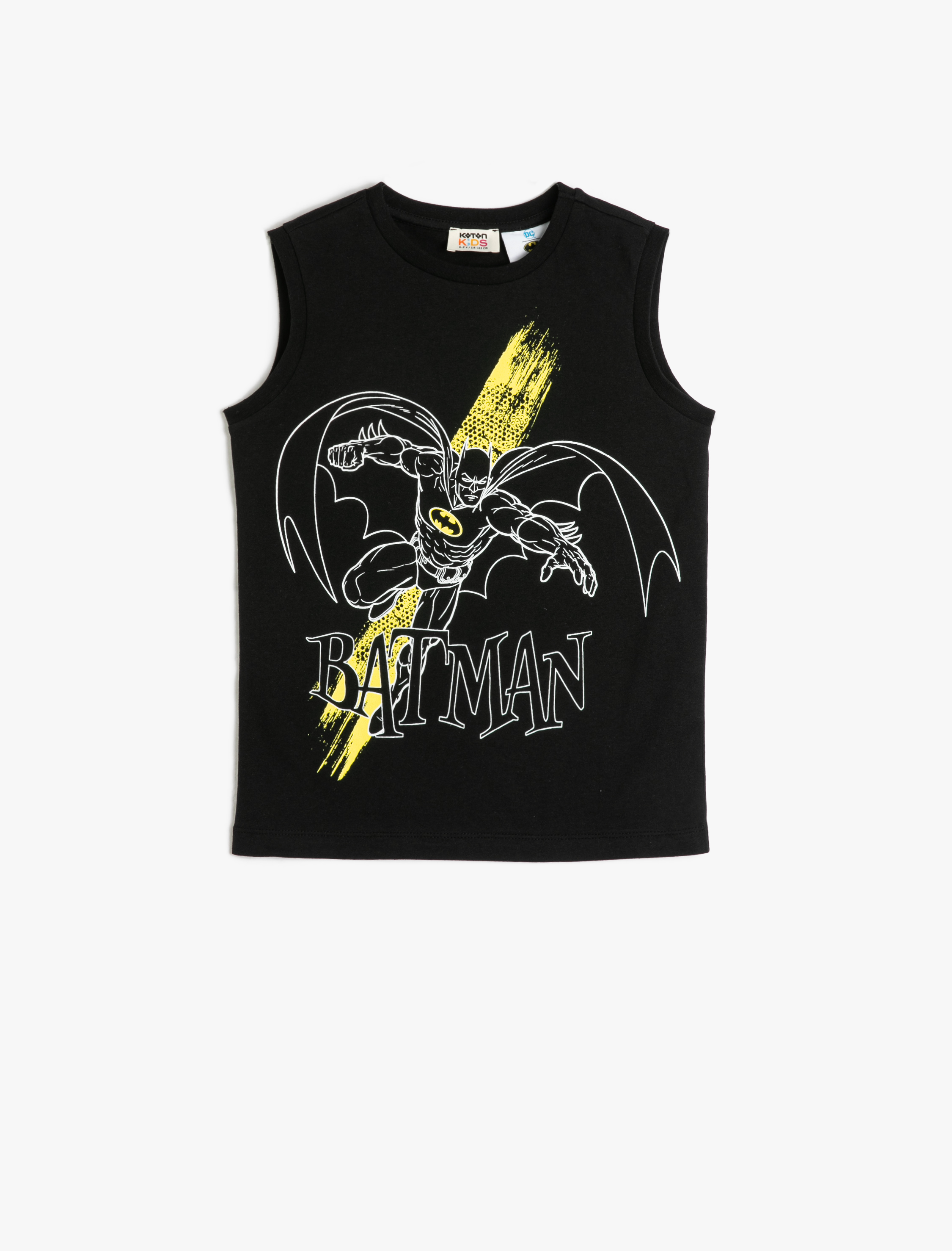  Erkek Çocuk Batman Atlet Kolsuz Lisanslı Pamuklu Bisiklet Yaka