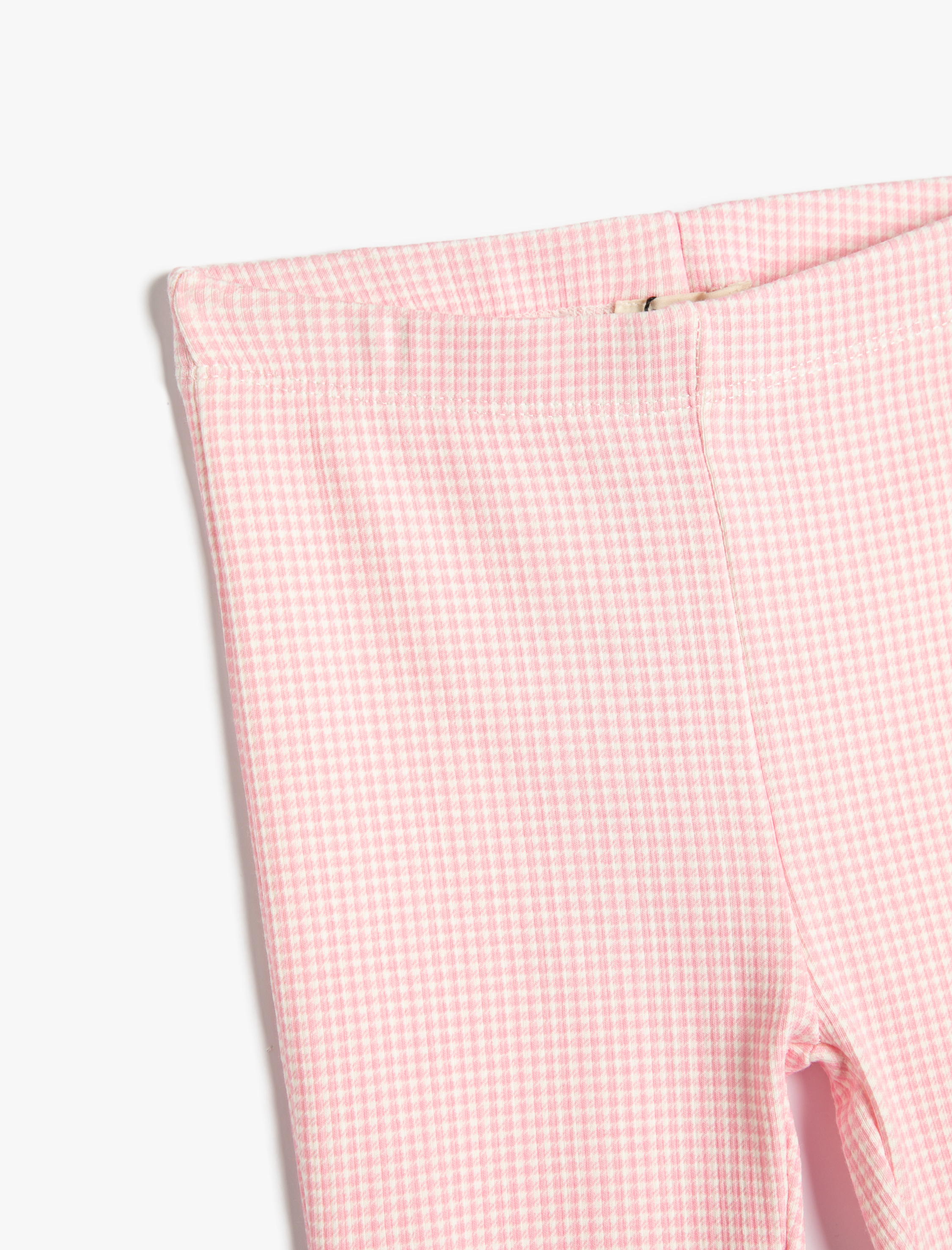  Kız Çocuk Biker Tayt Beli Lastikli Fitilli Pamuklu