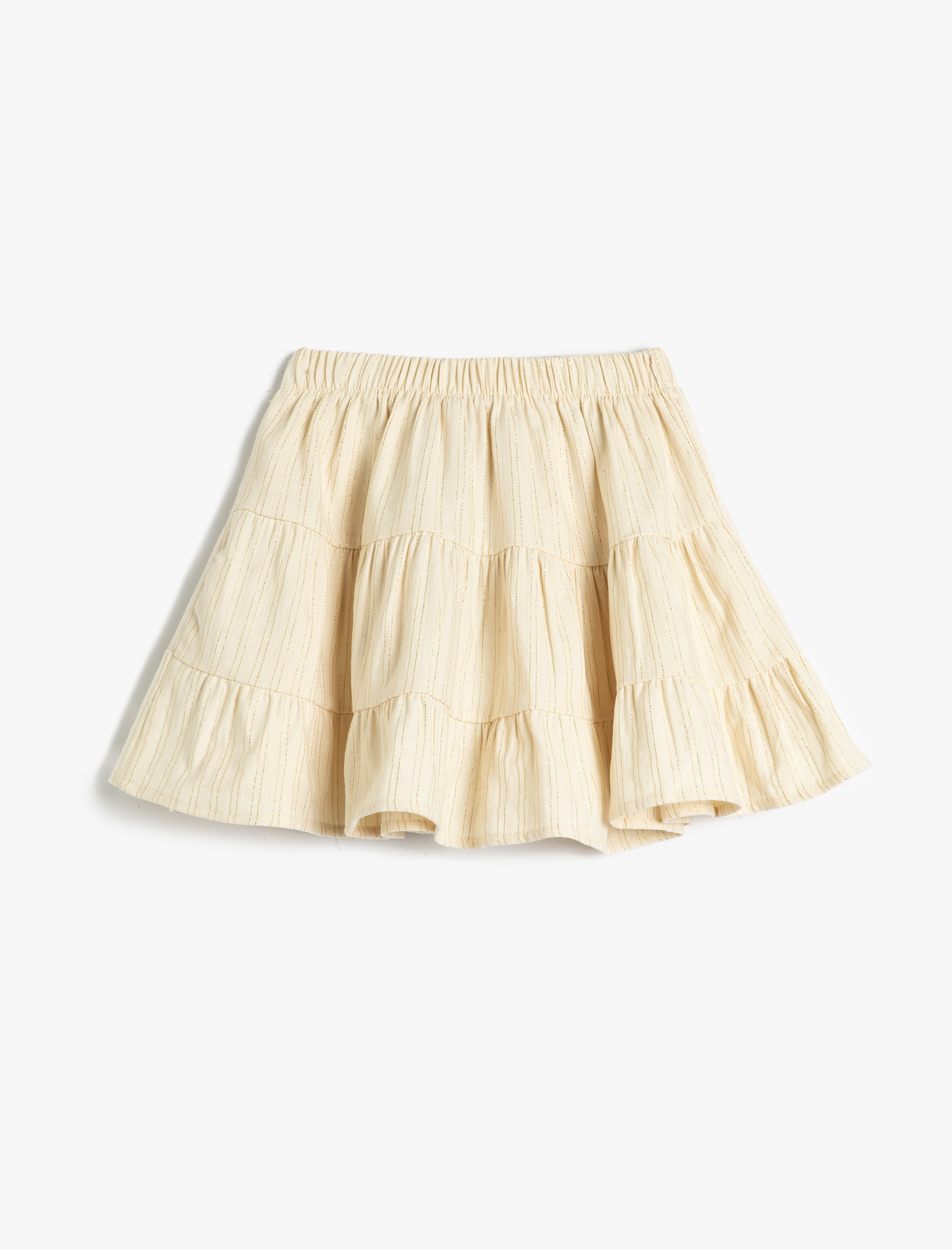  Kız Çocuk Etek Volanlı Katlı Fırfırlı Beli Lastikli Pamuklu