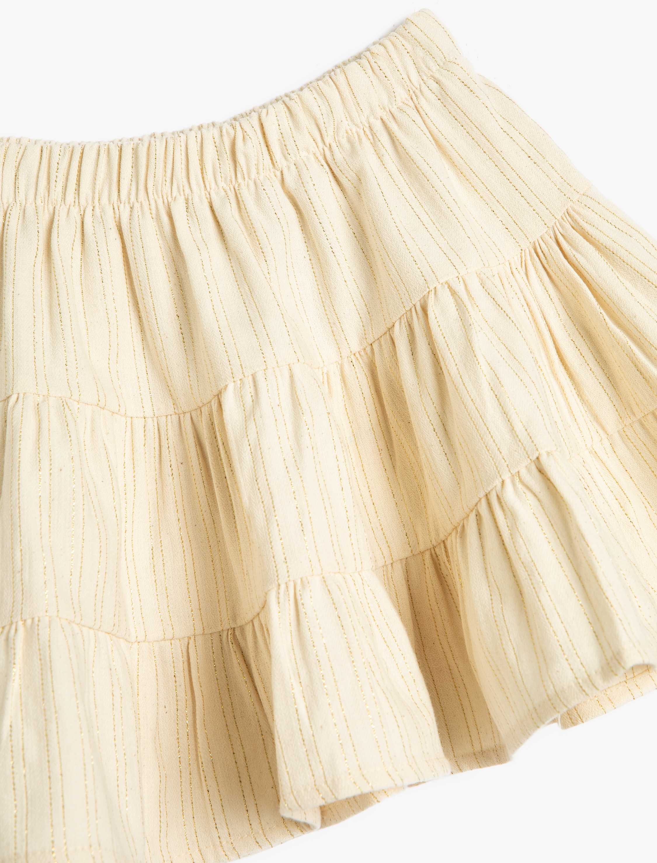  Kız Çocuk Etek Volanlı Katlı Fırfırlı Beli Lastikli Pamuklu