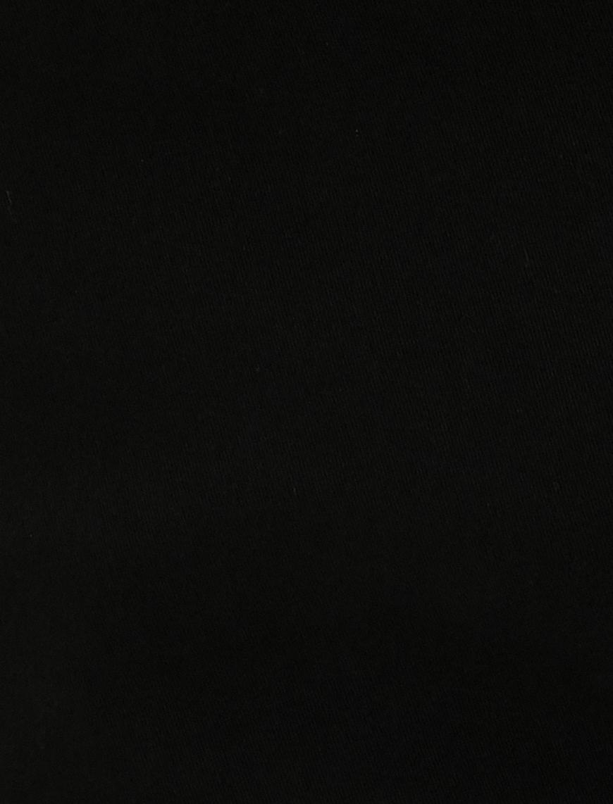   Basic Gabardin Pantolon Beş Cepli Düz Kesim Düğmeli Pamuklu