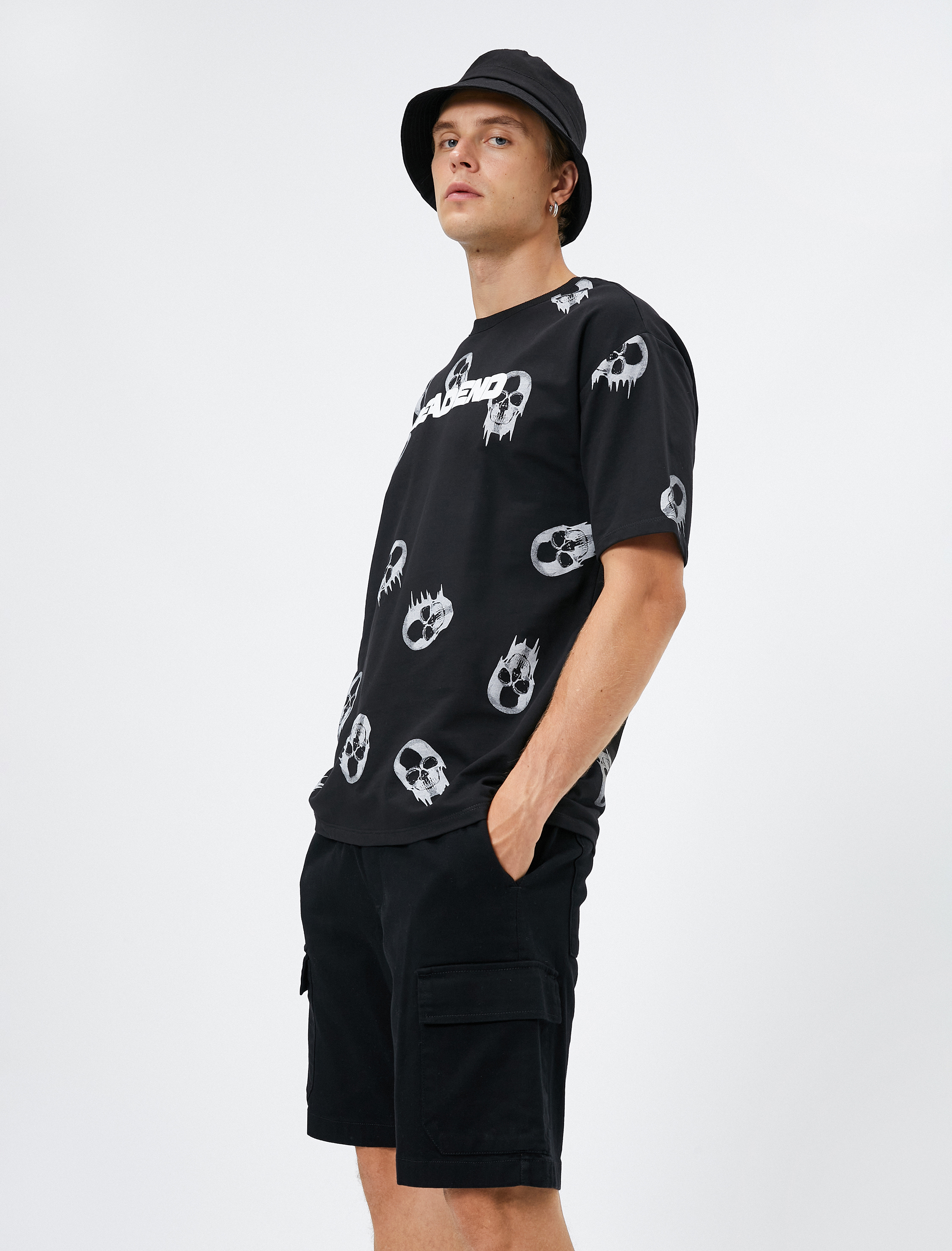   Basic Kargo Şort Beli Bağcıklı Cep Detaylı Pamuklu