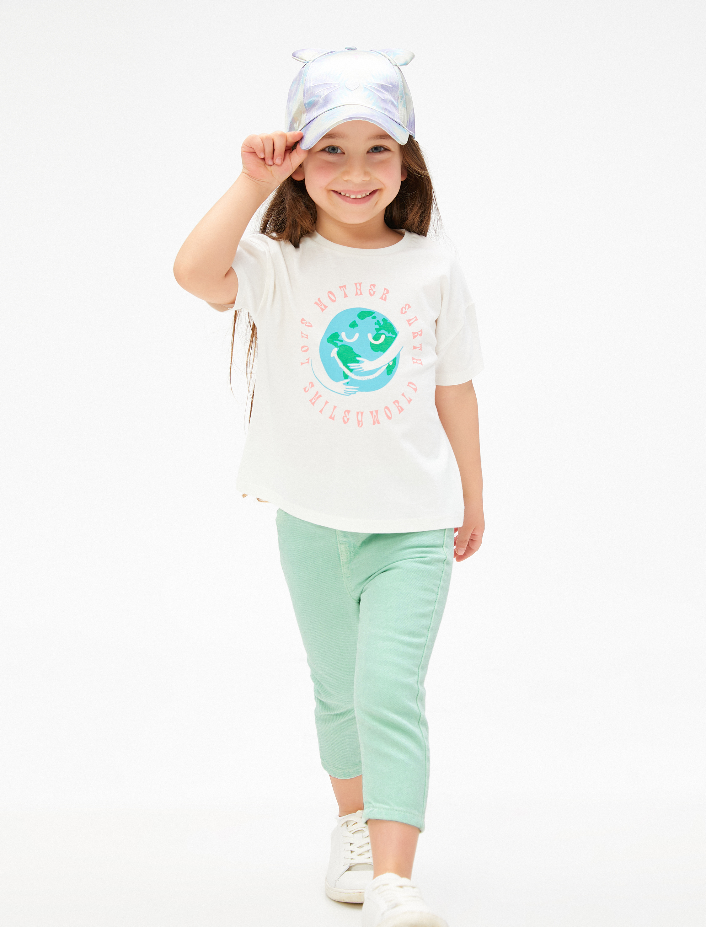  Kız Bebek Pantolon Cepli Pamuklu Beli Lastikli