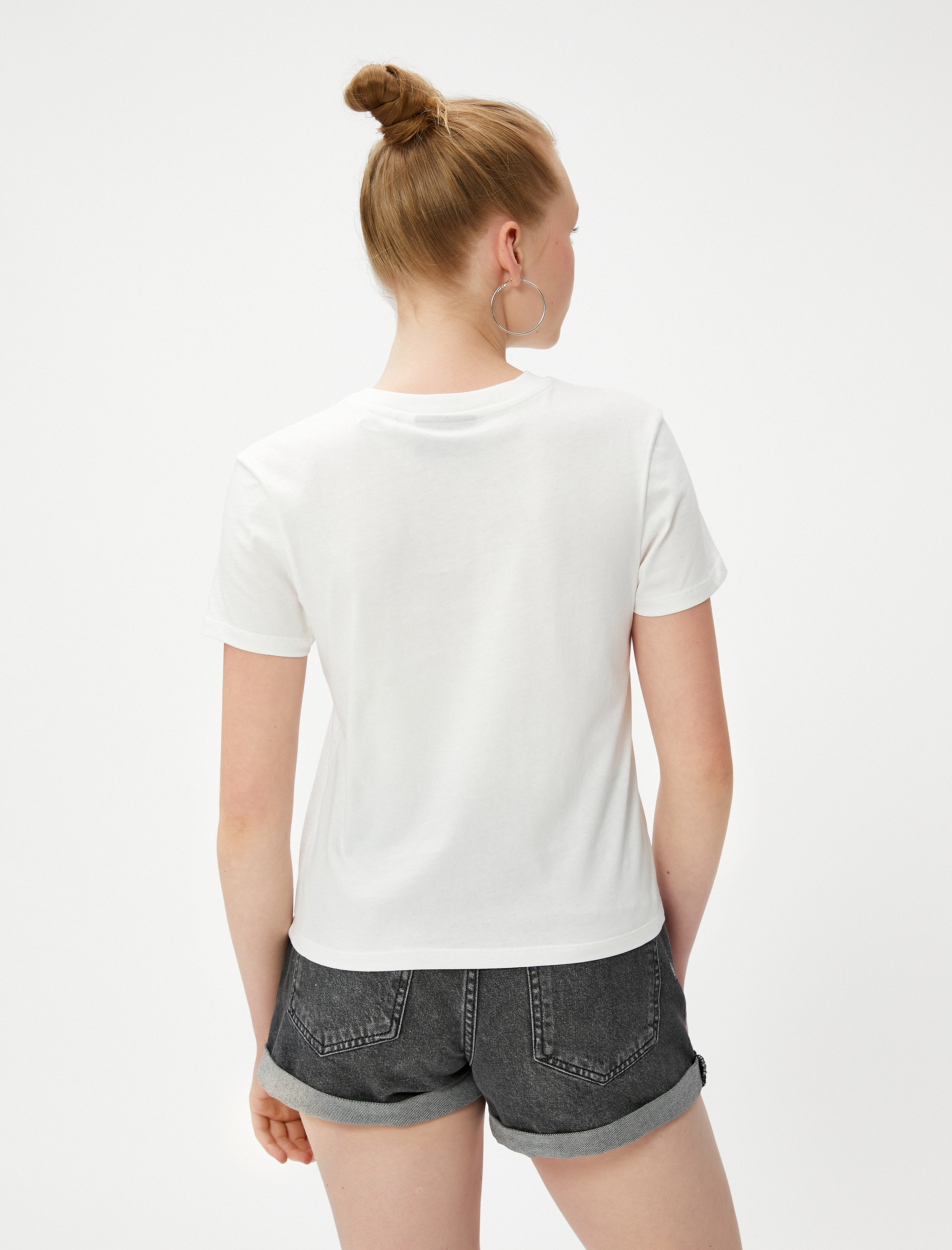   Harry Potter Baskılı Lisanslı Tişört Kısa Kollu Bisiklet Yaka