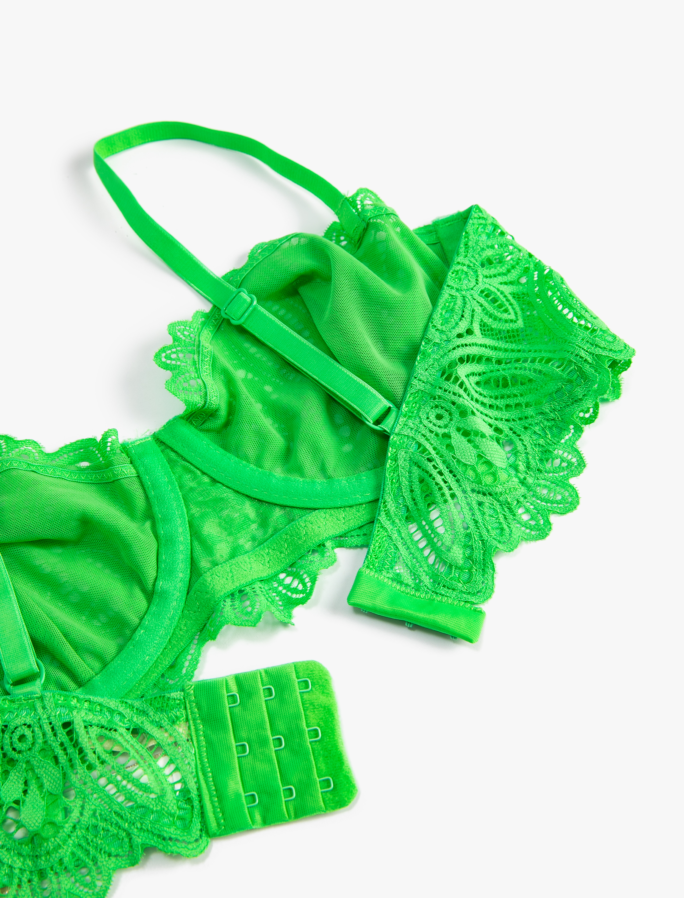   Dantelli Sütyen Balenli Dolgusuz Desteksiz Kapsız