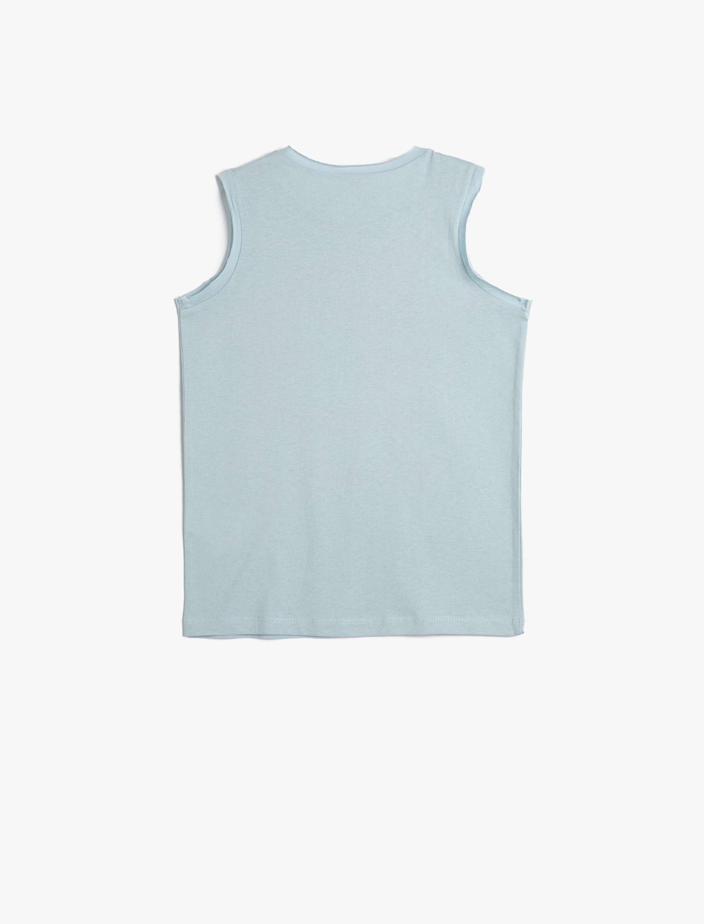  Erkek Çocuk Atlet Köpek Balığı Baskılı Kolsuz Pamuklu