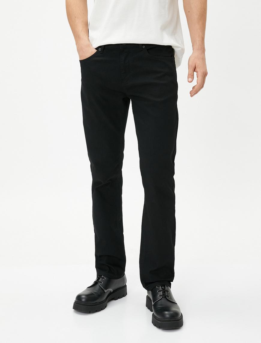   Straight Fit Boru Paça Kot Pantolon - Mark Jean