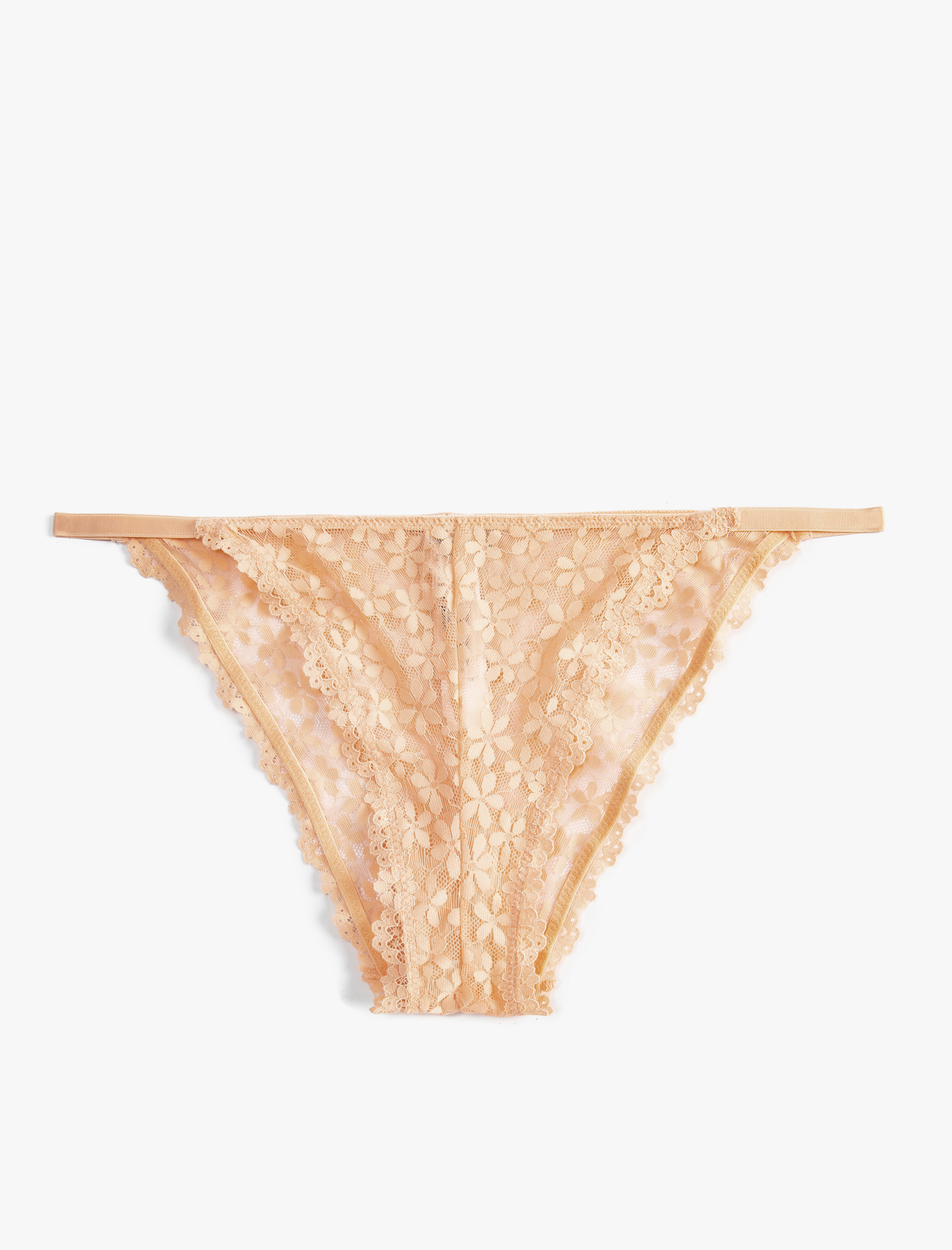 Brazilian Külot Dantelli Çiçekli Normal Bel
