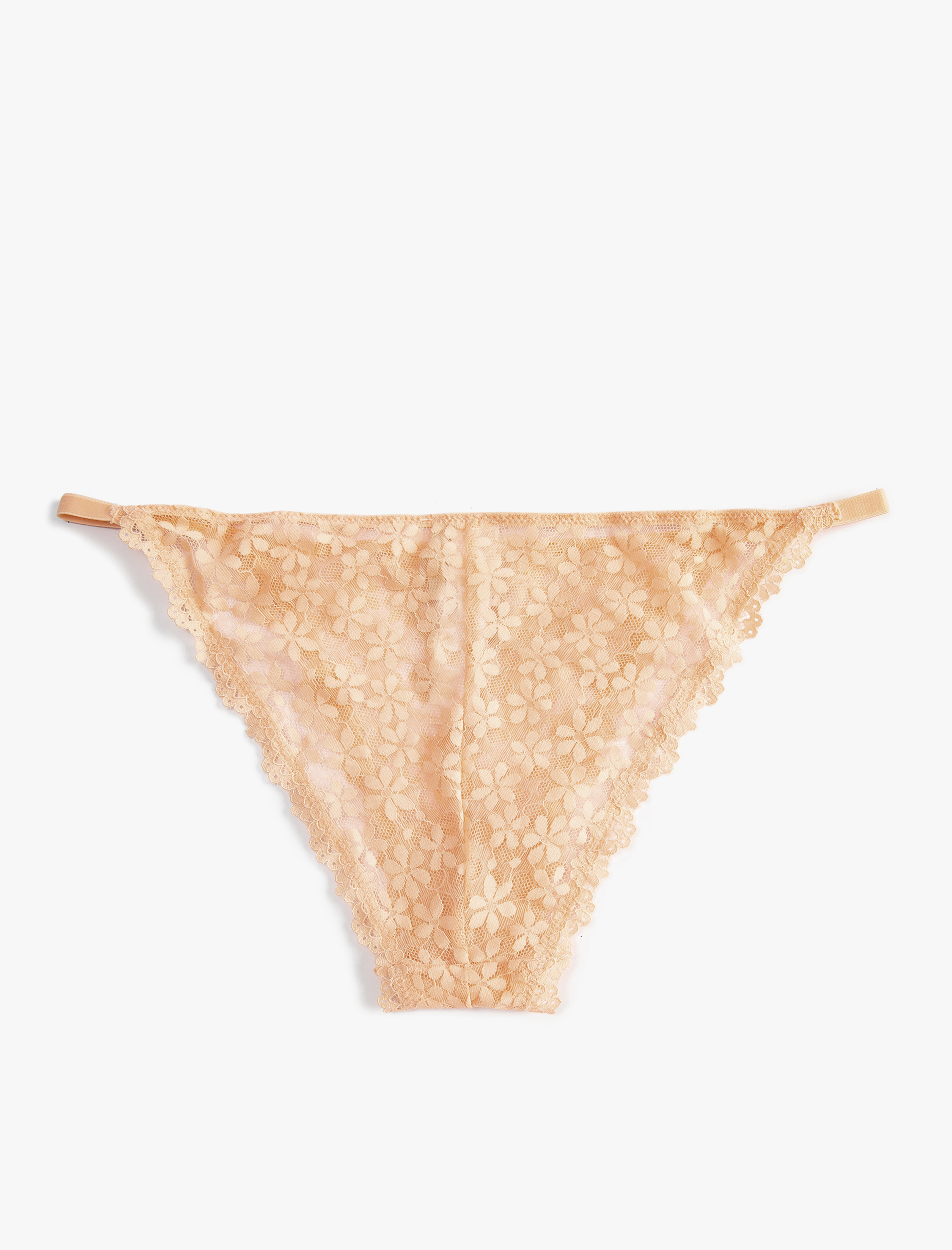 Brazilian Külot Dantelli Çiçekli Normal Bel