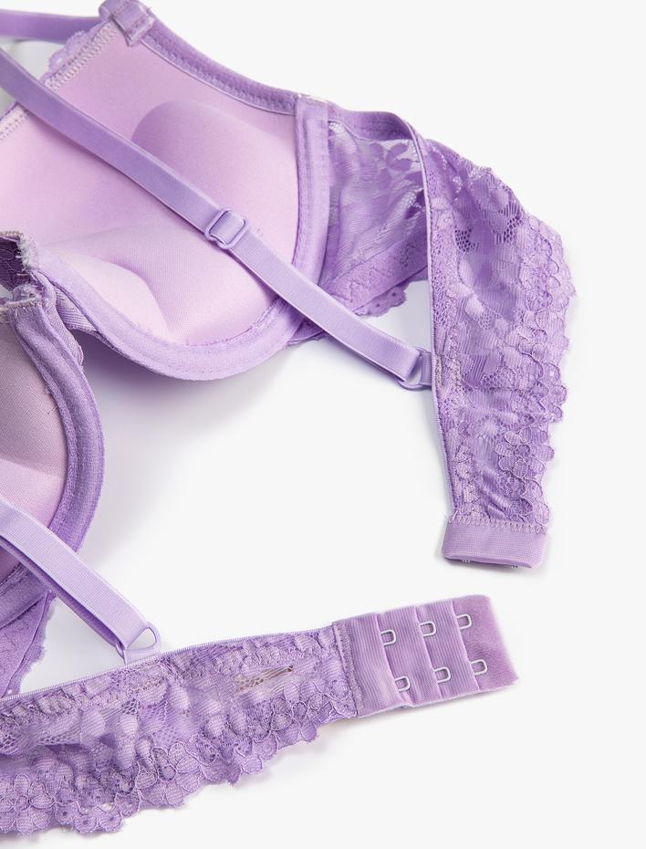  Destekli Sütyen Ekstra Dolgulu Dantelli Maximizer